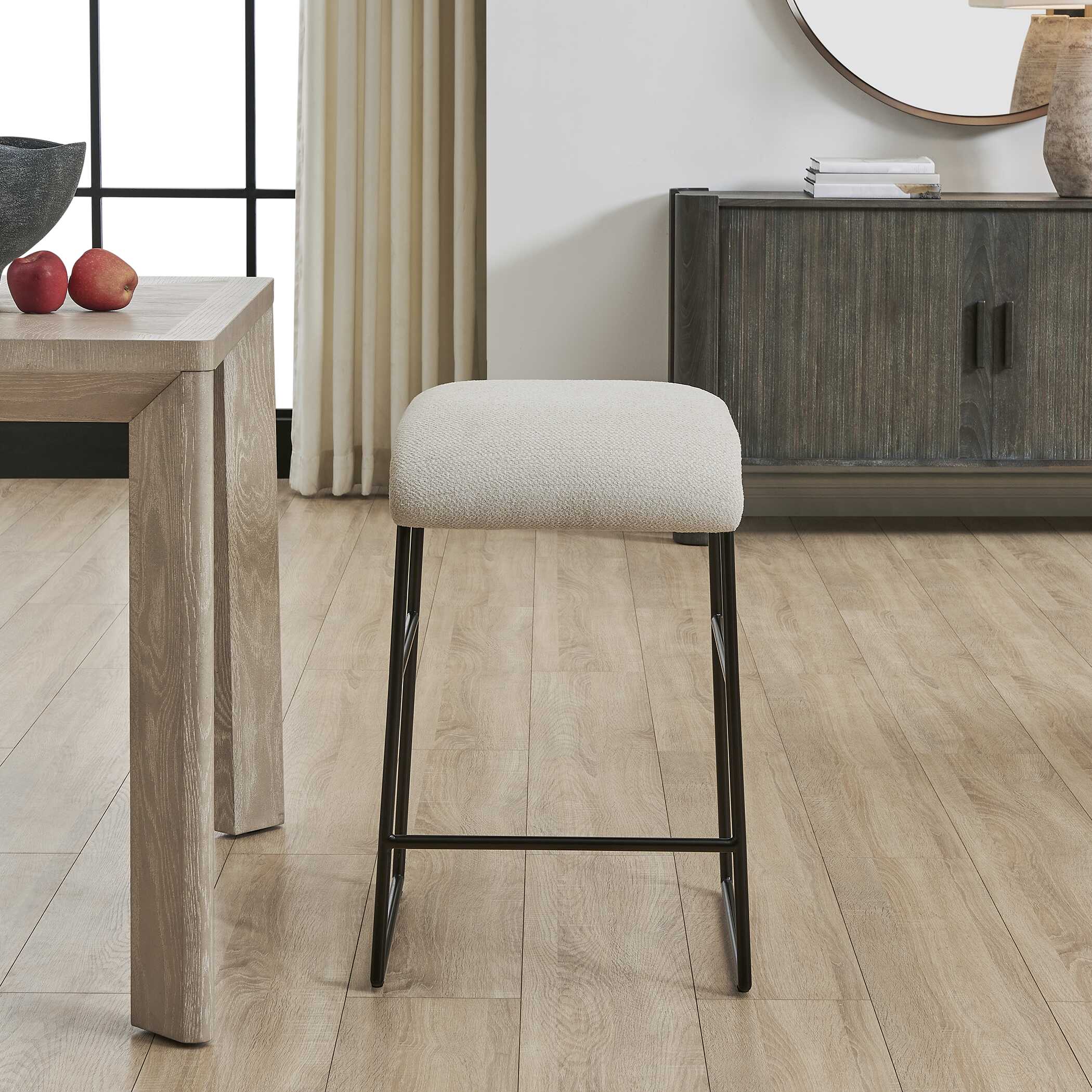 Uttermost Arcane Ecru Counter Stool - Image 3