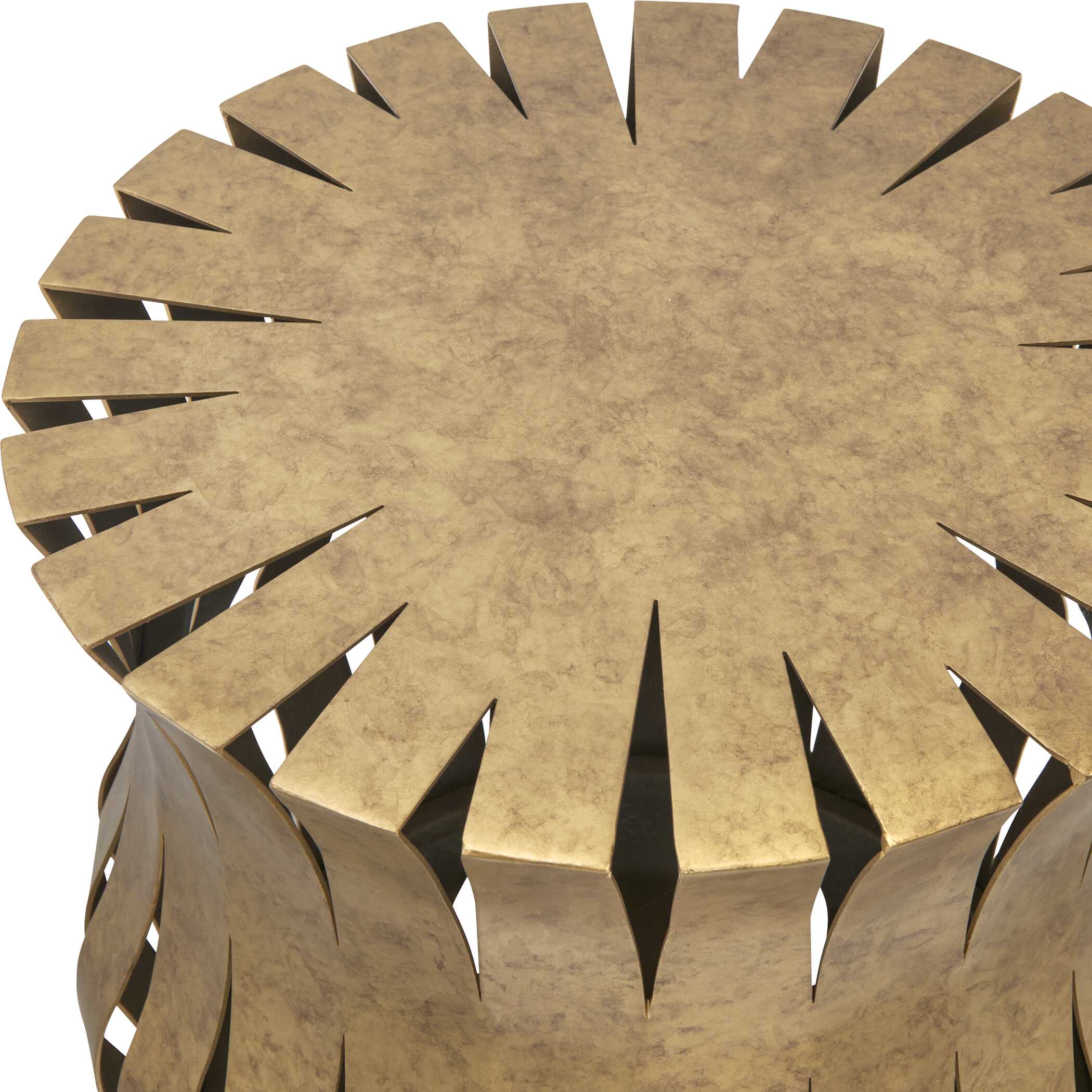 Uttermost Arida Aged Gold Accent Table - Image 4