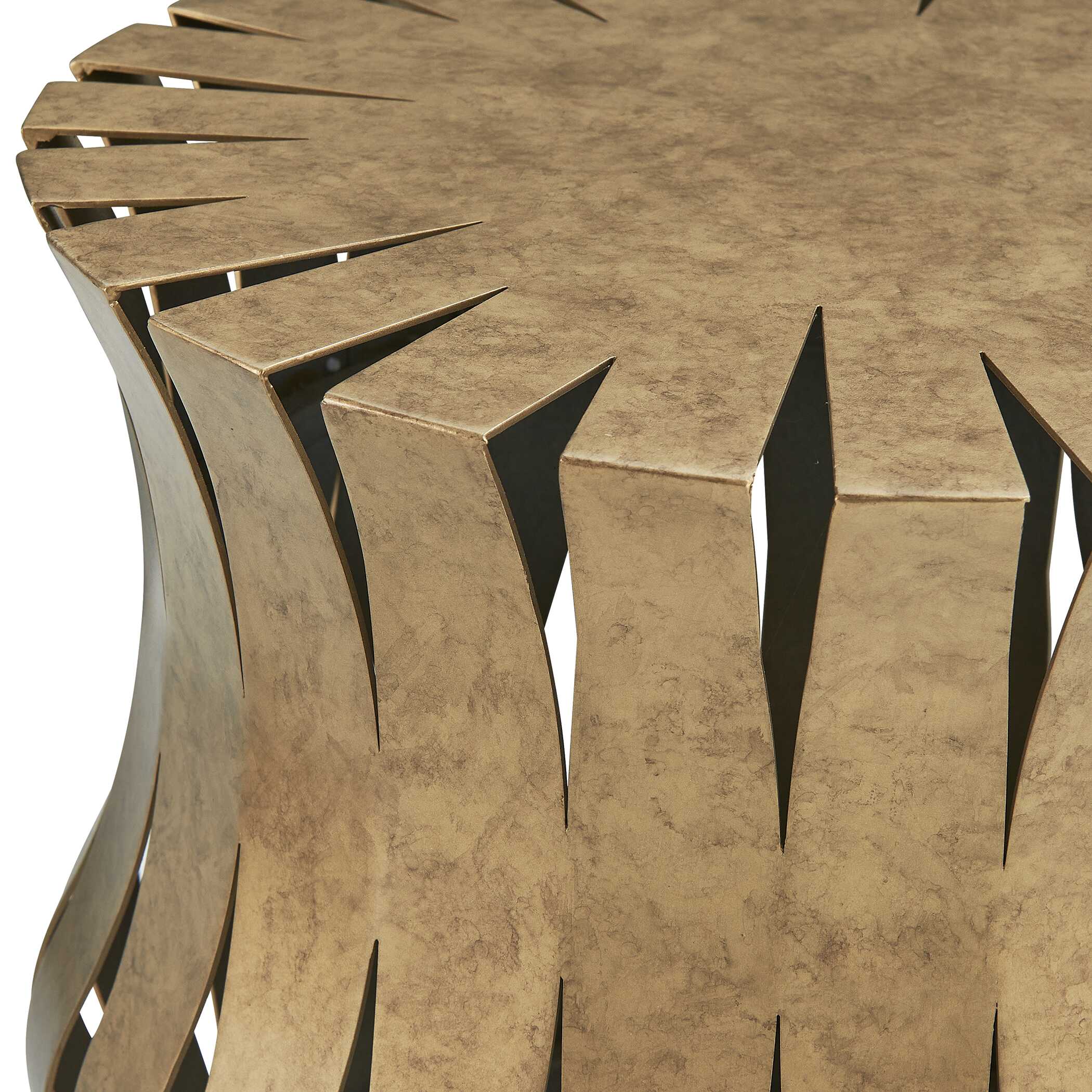Uttermost Arida Aged Gold Accent Table - Image 5