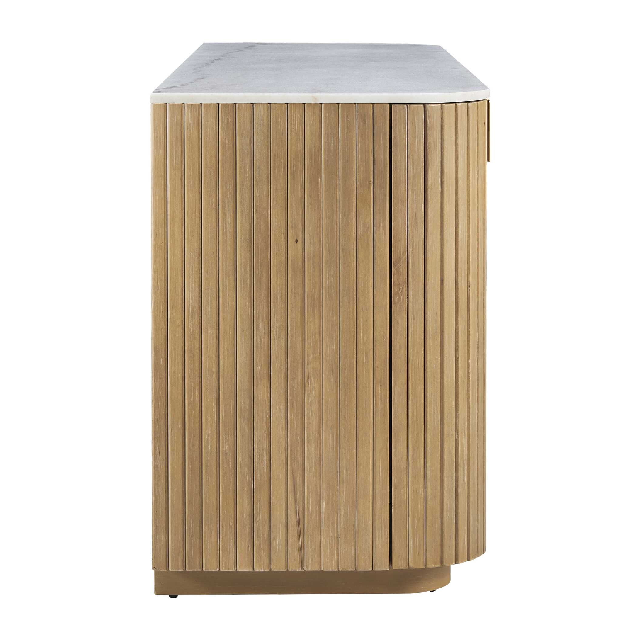 Uttermost Arik 4 Door Walnut Cabinet - Image 5