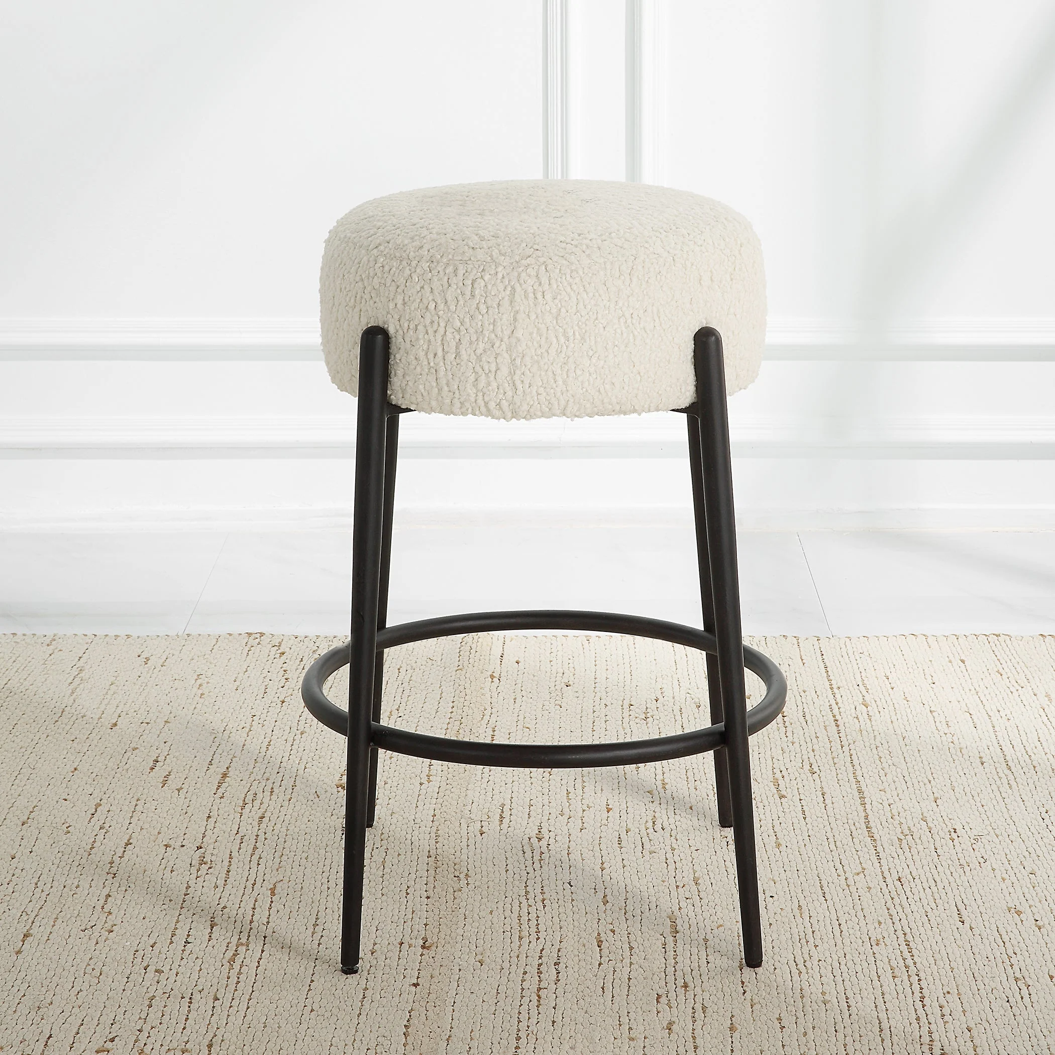 Uttermost Arles Plush Counter Stool - Image 3