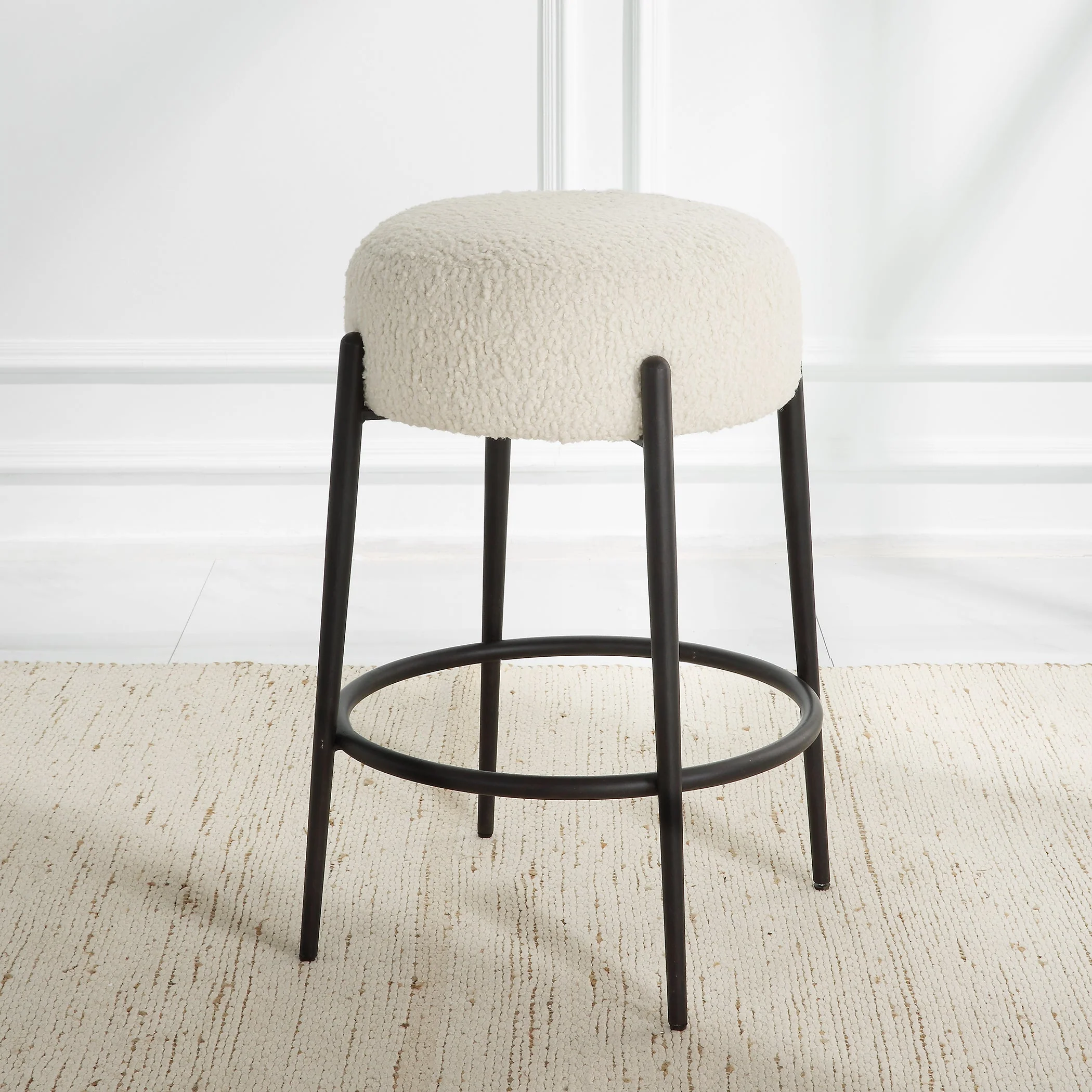 Uttermost Arles Plush Counter Stool - Image 4