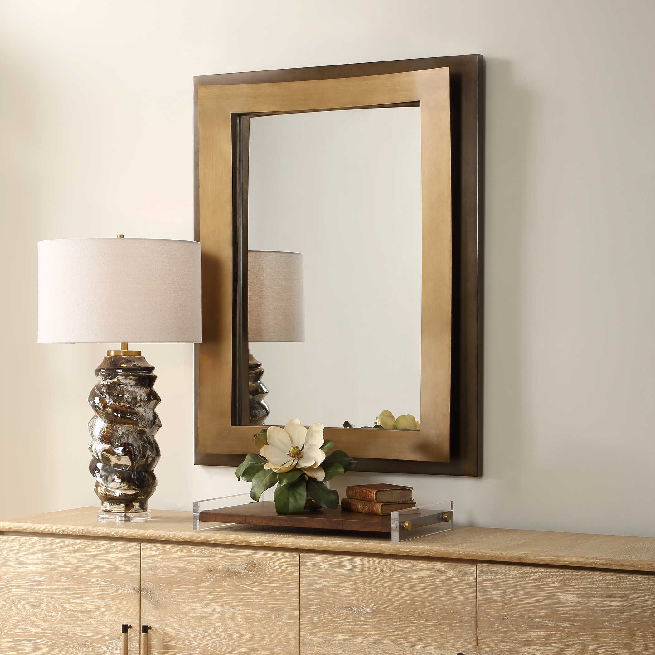 Uttermost Around The Bend Golden Bronze Mirror - Image 3