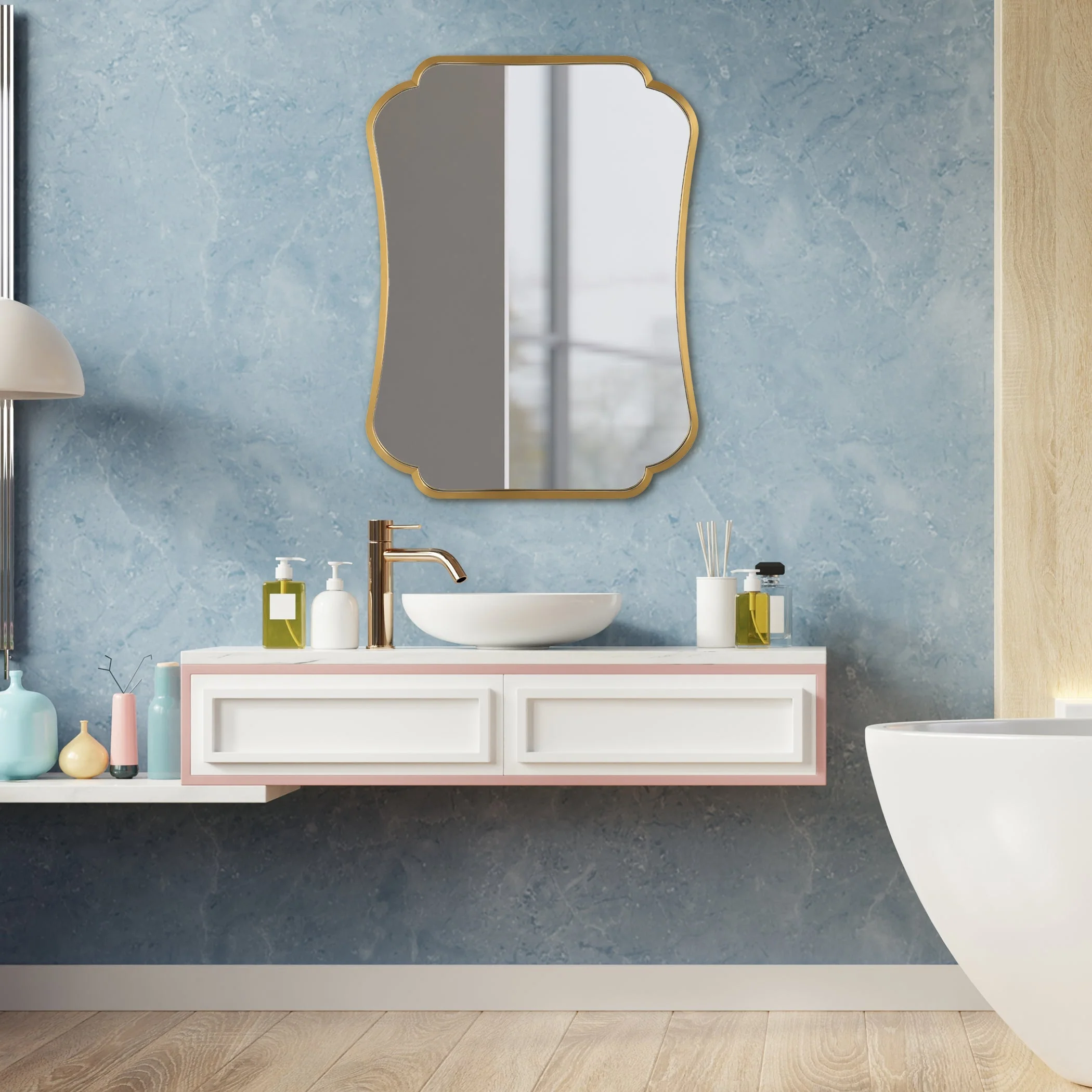 Uttermost Athena Brushed Brass Mirror - Image 2