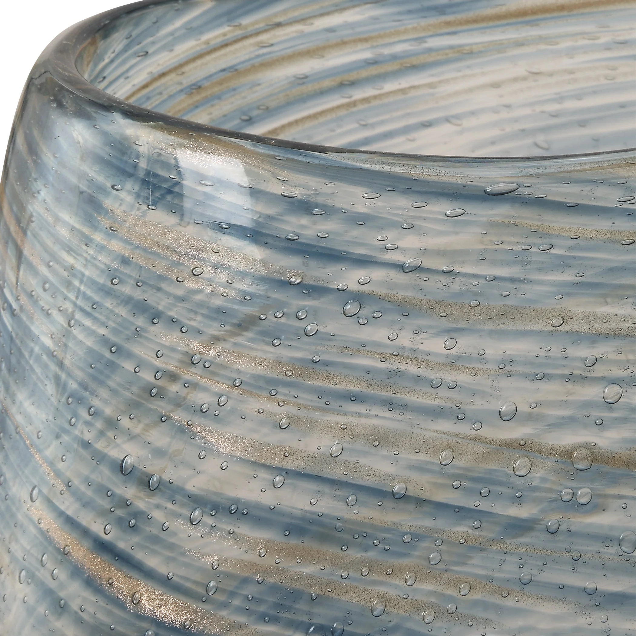 Uttermost Aurora Swirl Glass Vases, S/2 - Image 4