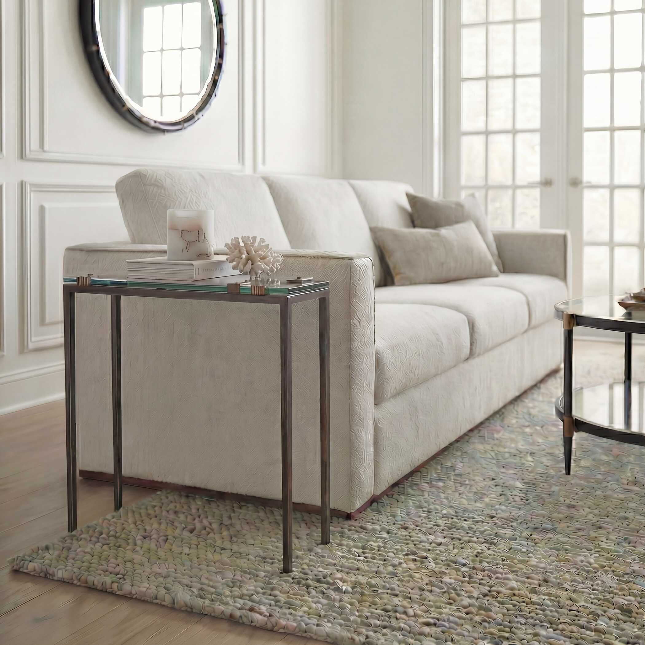 Uttermost Averona Glass Top Accent Table - Image 2