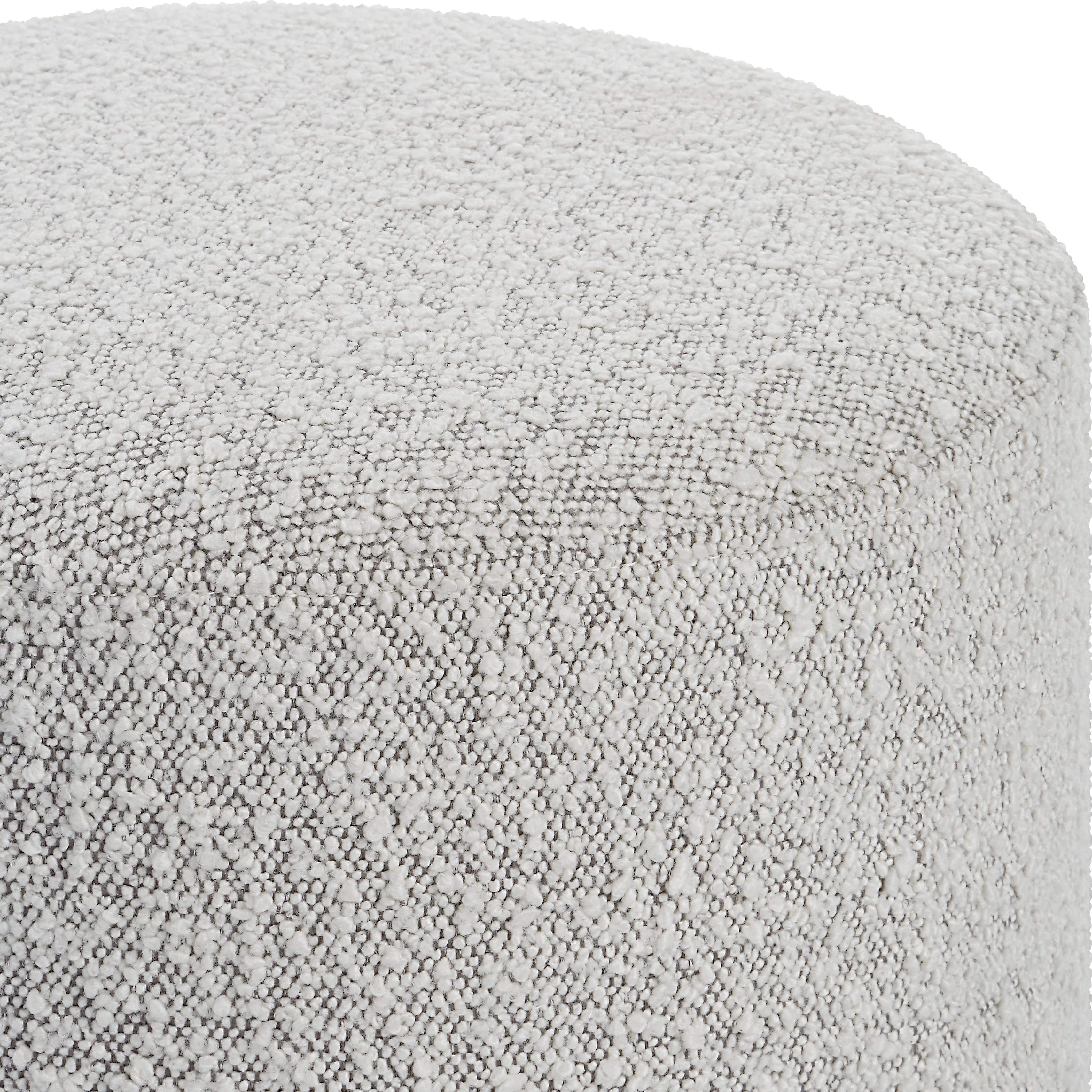 Uttermost Avila Light Gray Ottoman - Image 3