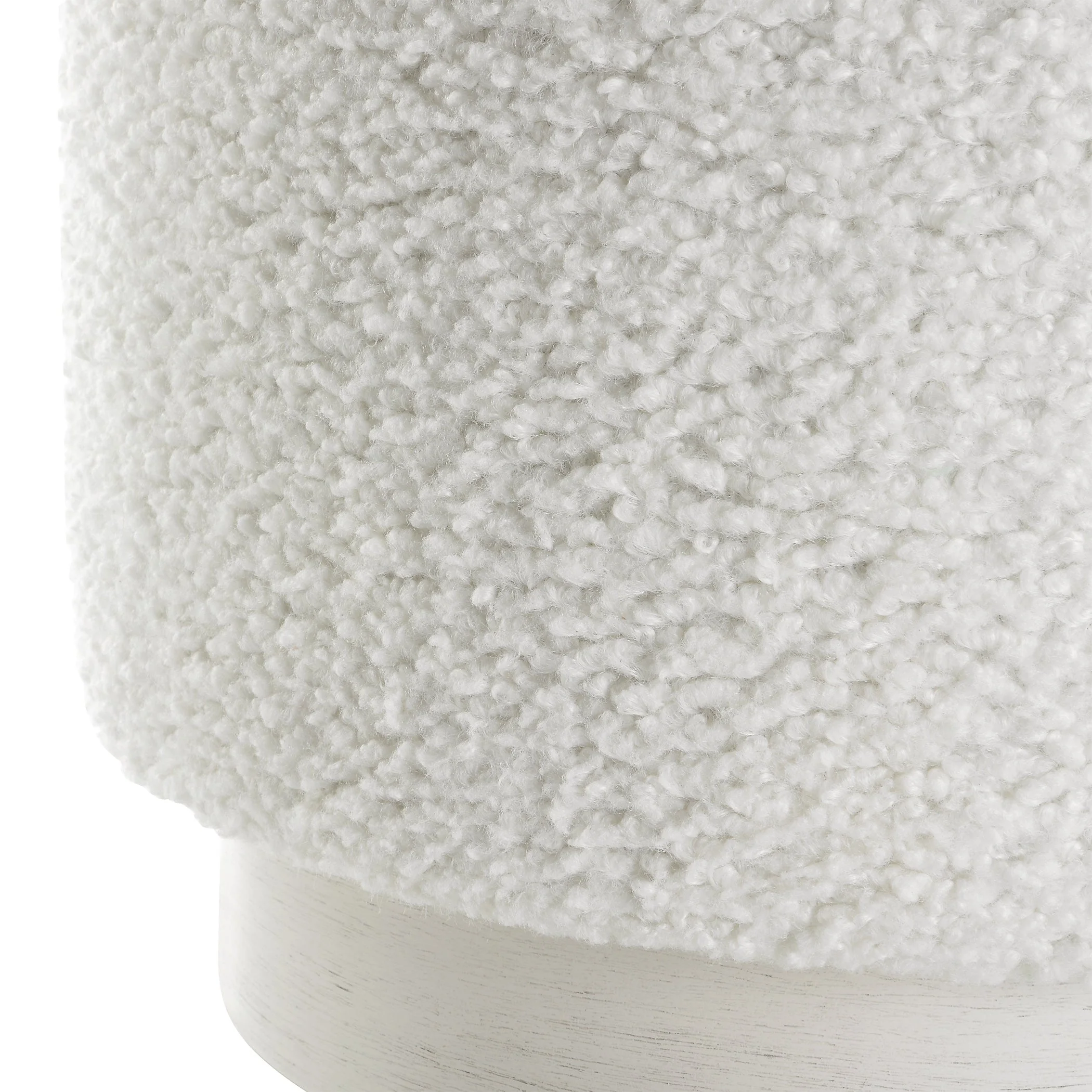 Uttermost Avila White Ottoman - Image 3