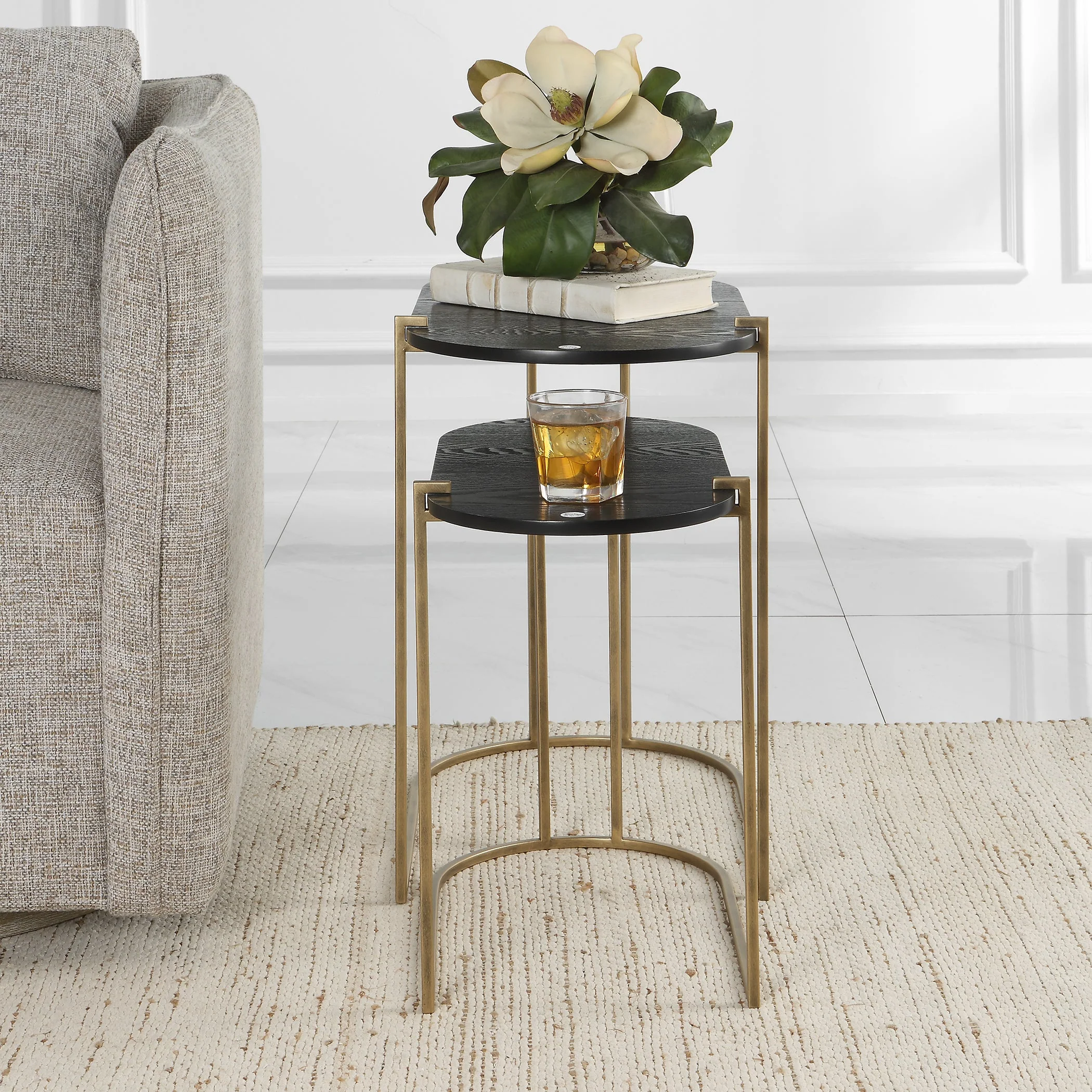 Uttermost Aztec Wood Nesting Tables, Set/2 - Image 3