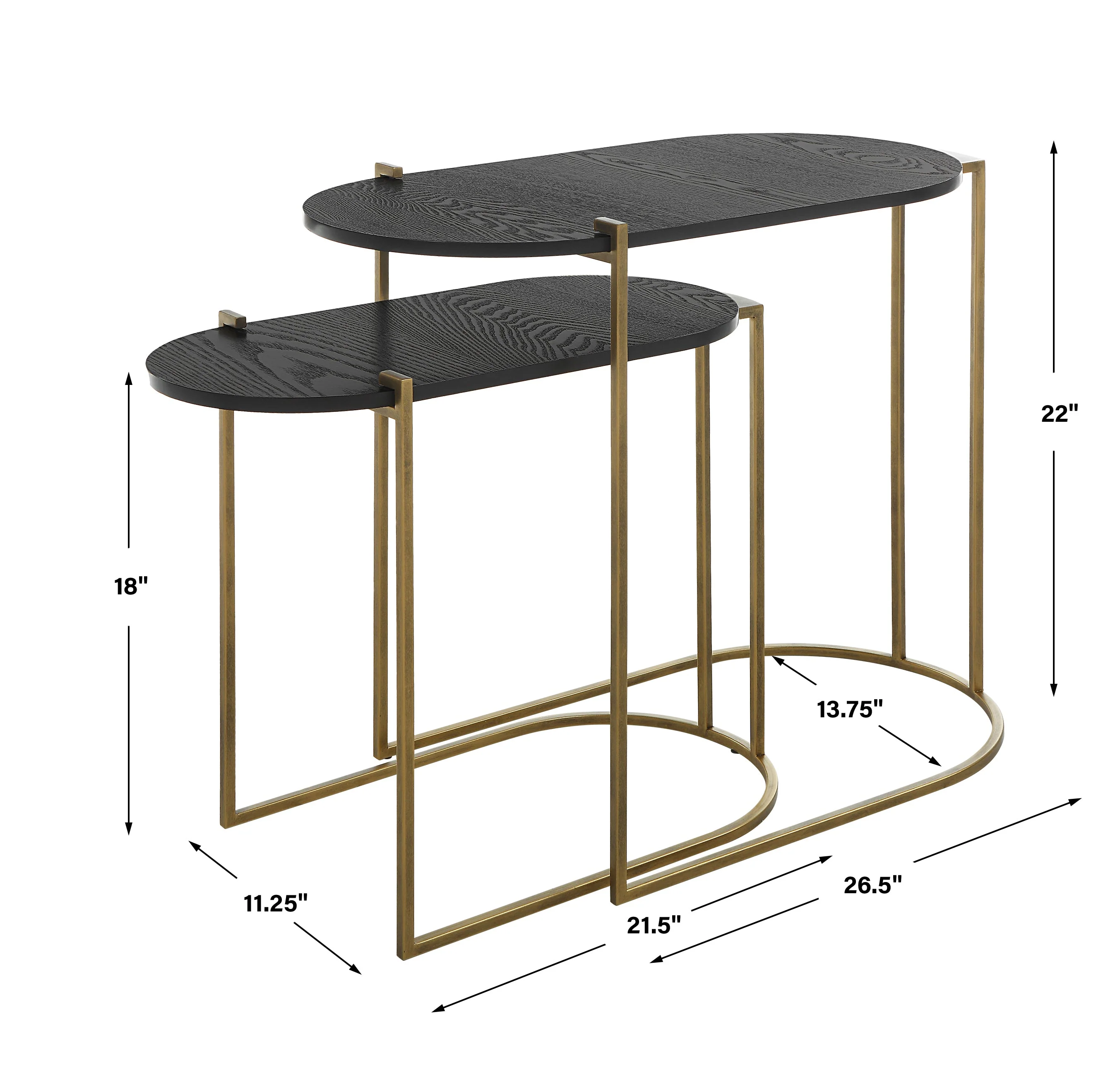 Uttermost Aztec Wood Nesting Tables, Set/2 - Image 9