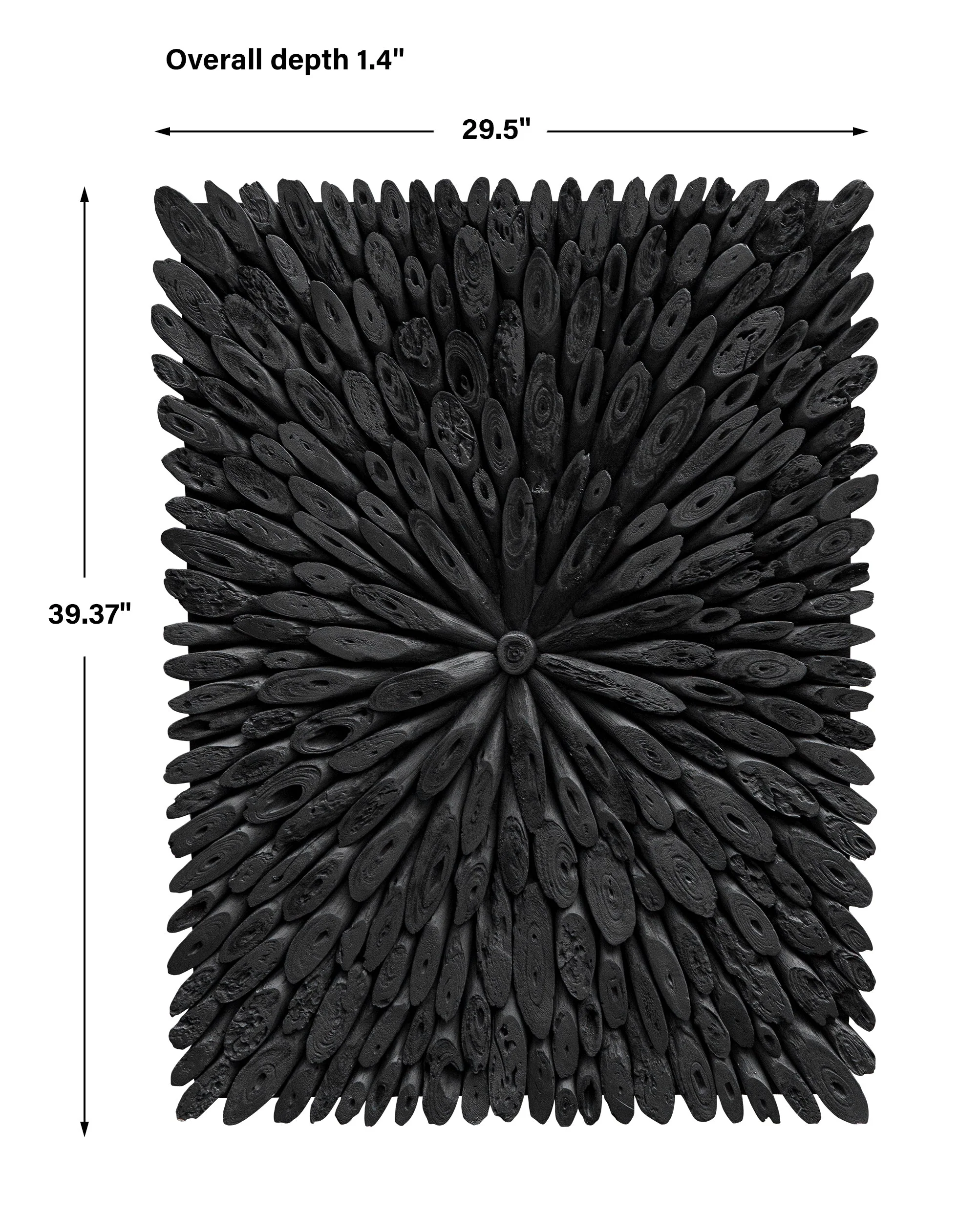 Uttermost Bahama Black Wood Wall Decor - Image 3