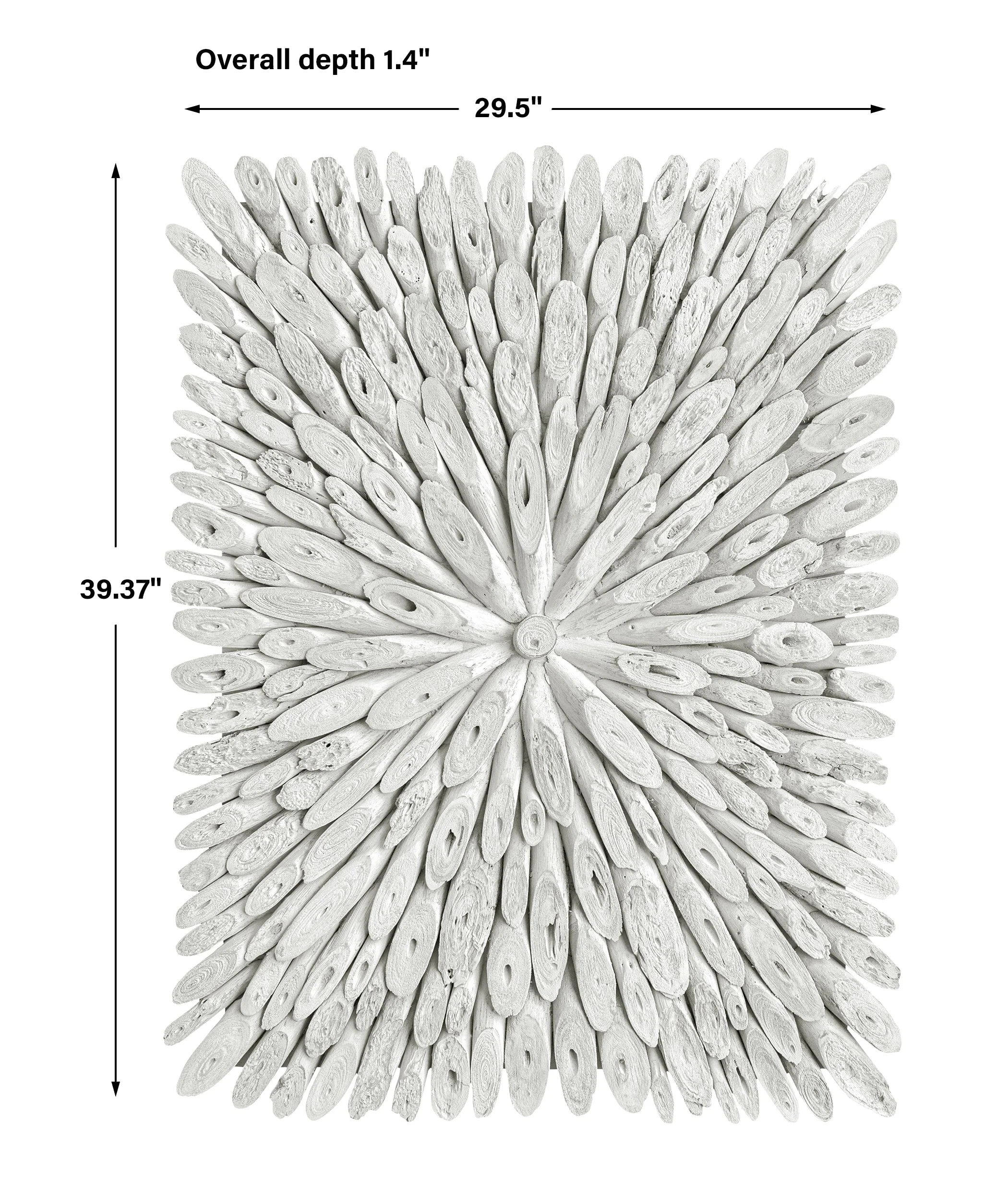 Uttermost Bahama Wood Whitewashed Wall Decor - Image 3