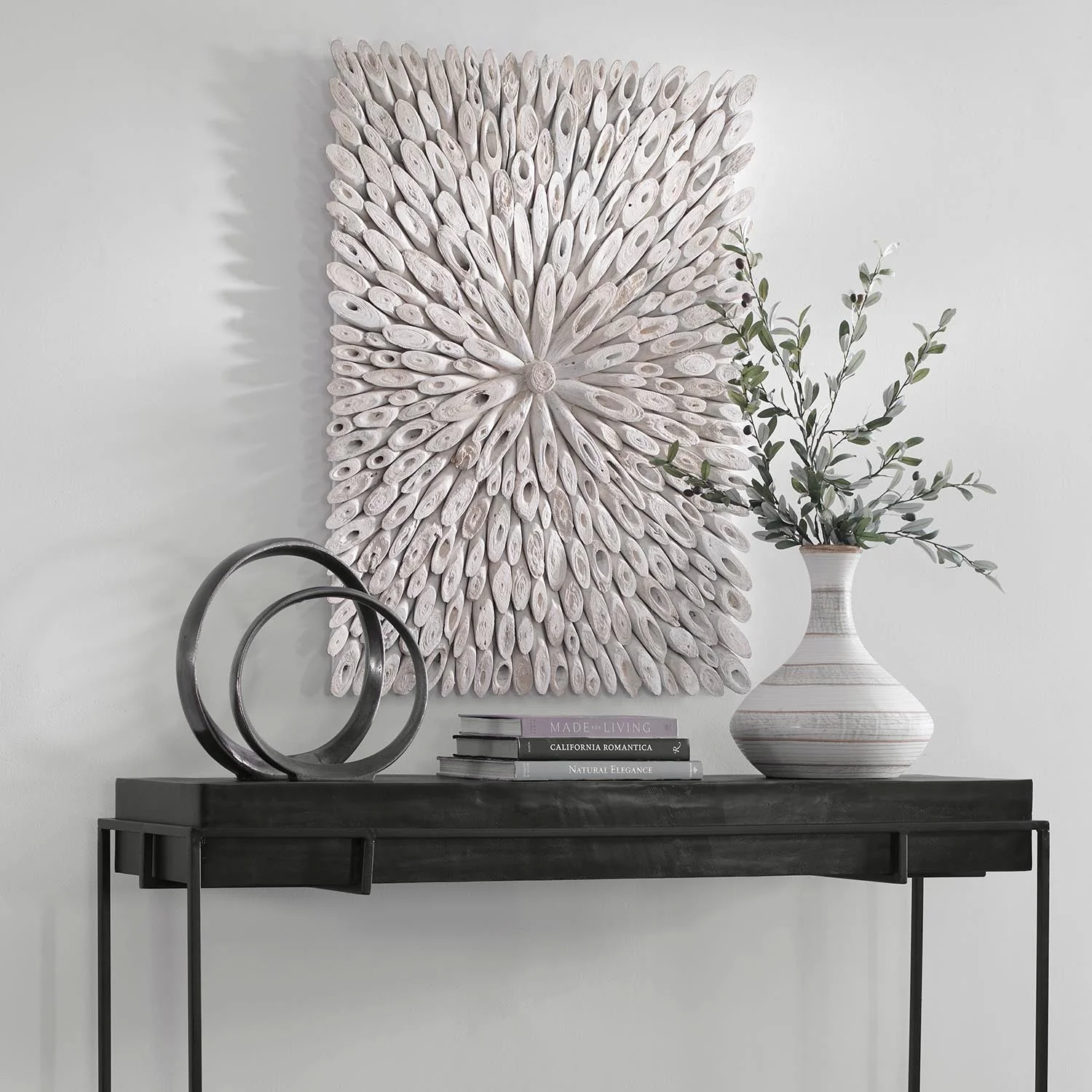 Uttermost Bahama Wood Whitewashed Wall Decor - Image 4