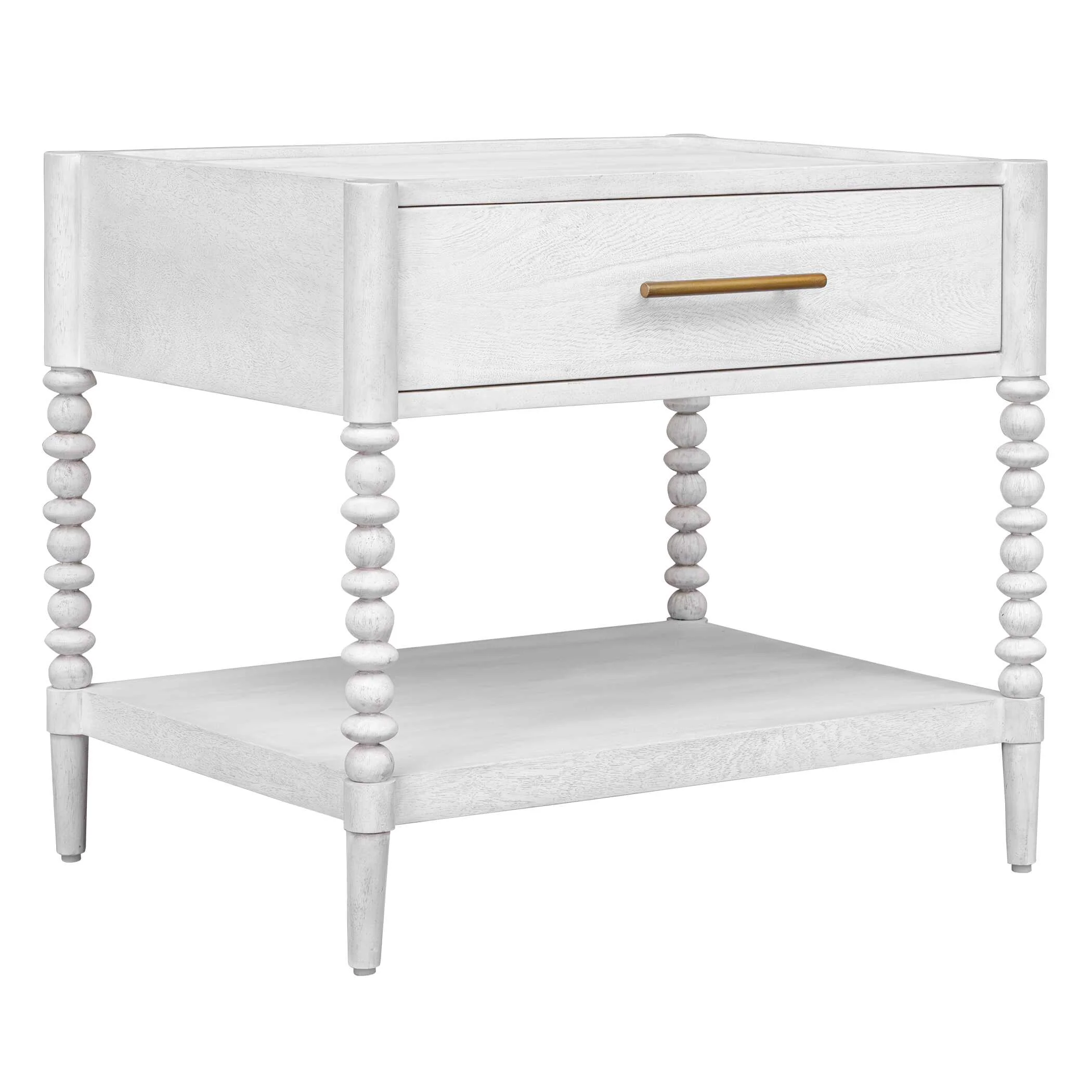 Uttermost Bales Off-White Side Table - Image 4