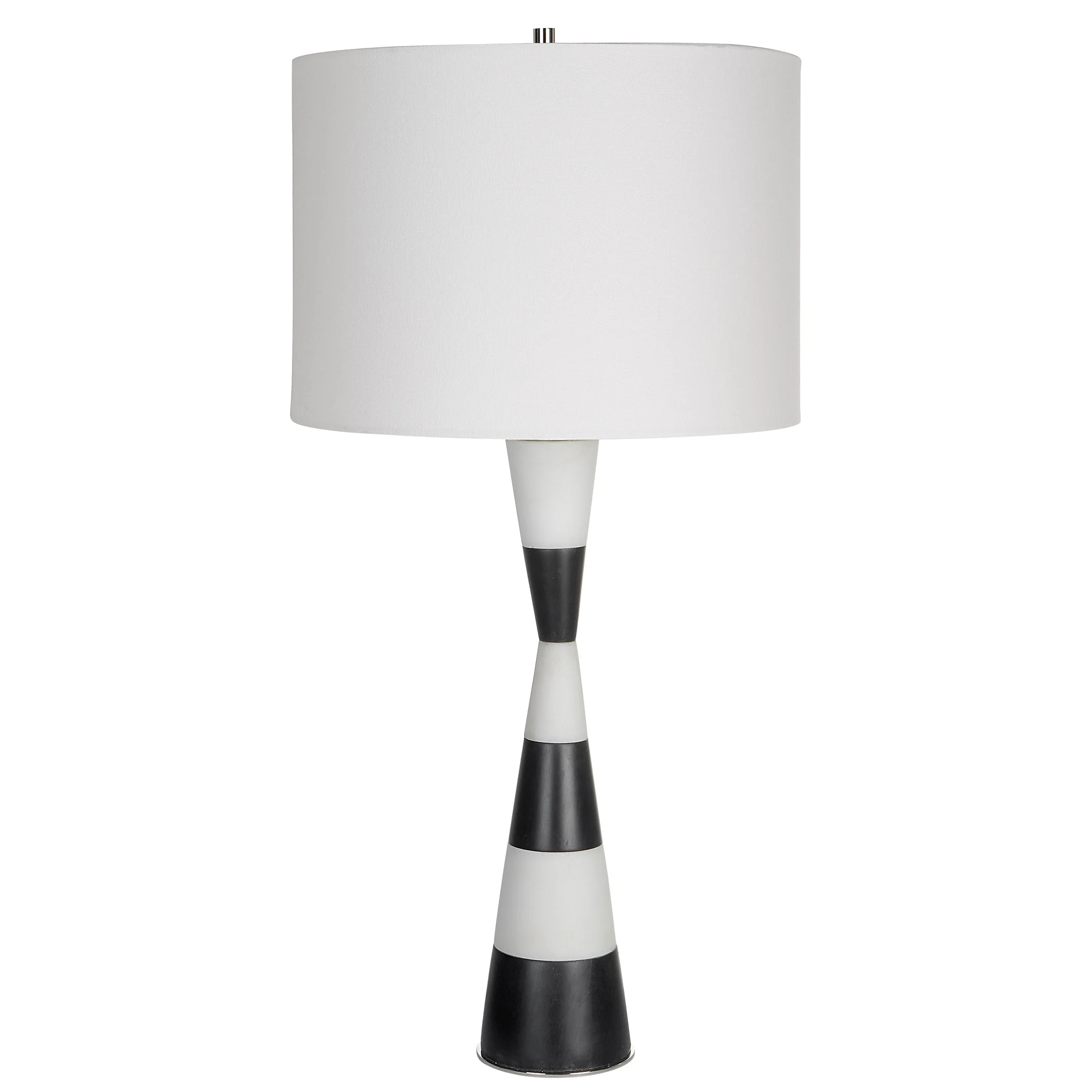 Uttermost Bandeau Banded Stone Table Lamp - Image 4