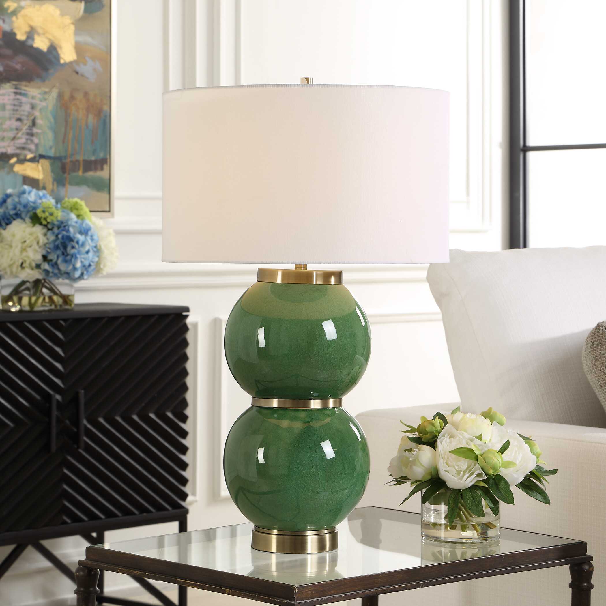 Uttermost Banner Green Spheres Table Lamp - Image 2