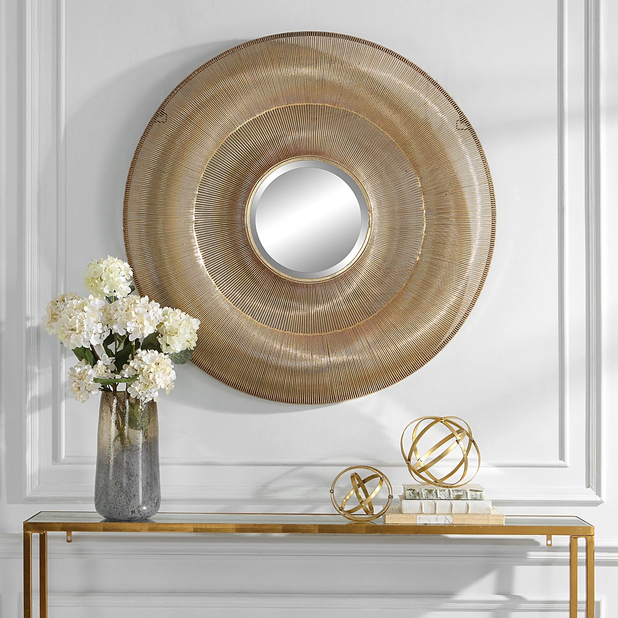 Uttermost Bauble Round Gold Mirror - CLOSEOUT - Image 4