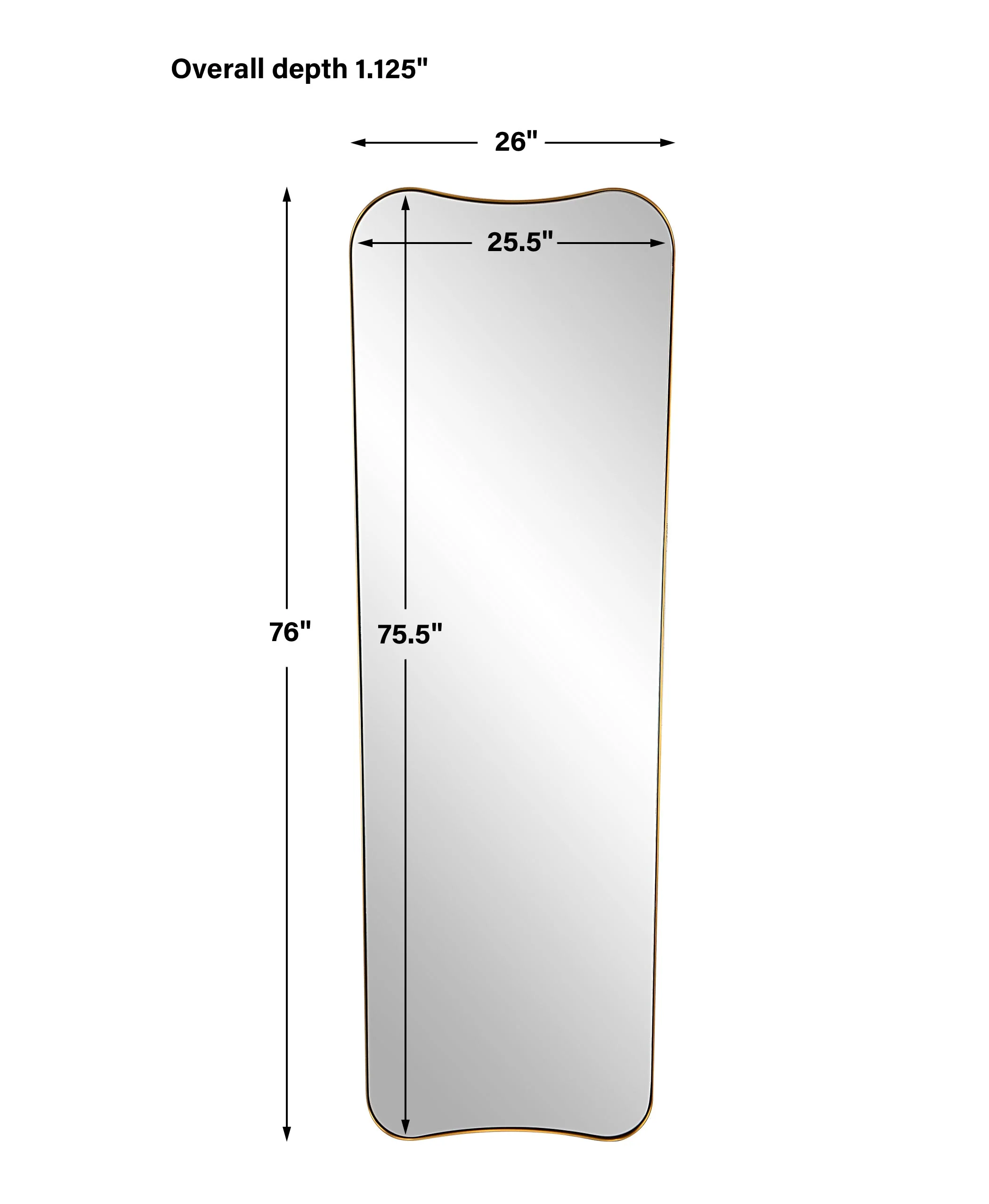 Uttermost Belvoir Large Antique Brass Mirror - Image 3