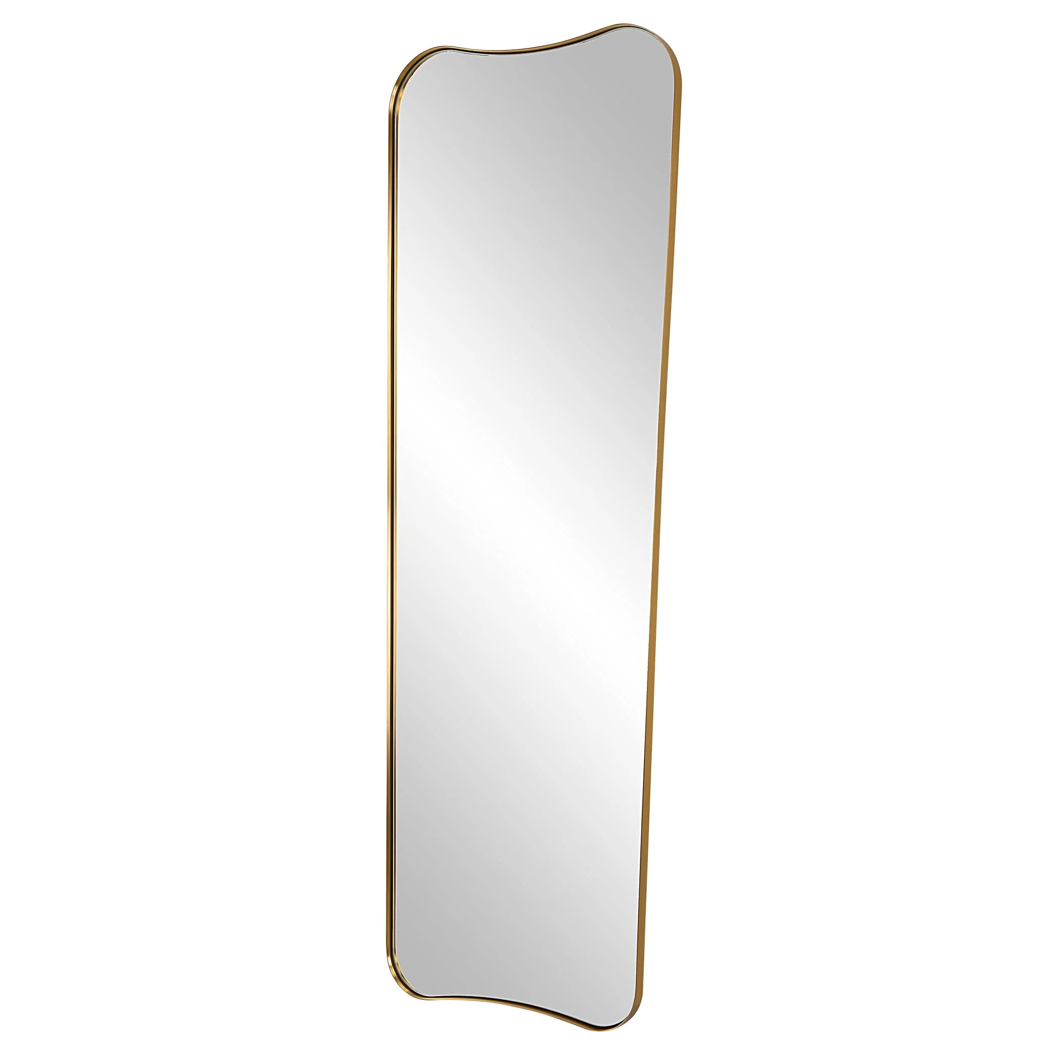 Uttermost Belvoir Large Antique Brass Mirror - Image 5