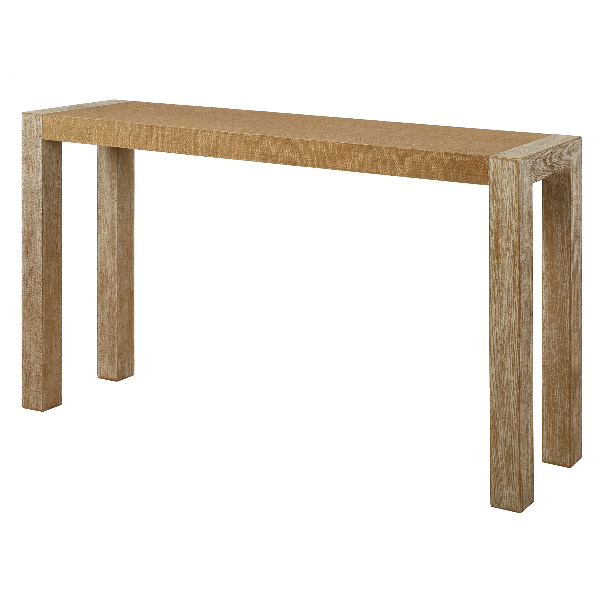 Uttermost Bentley Grasscloth Console Table - Image 4