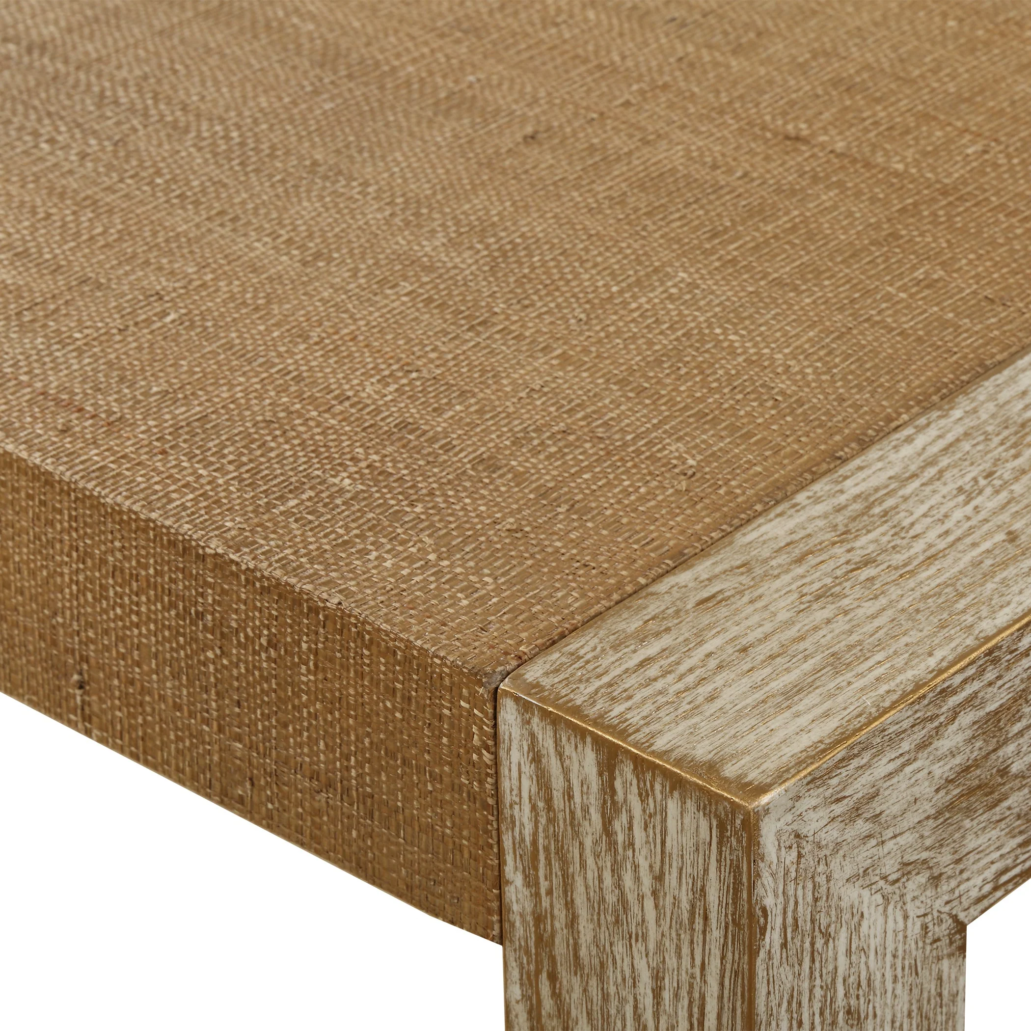 Uttermost Bentley Grasscloth Console Table - Image 5