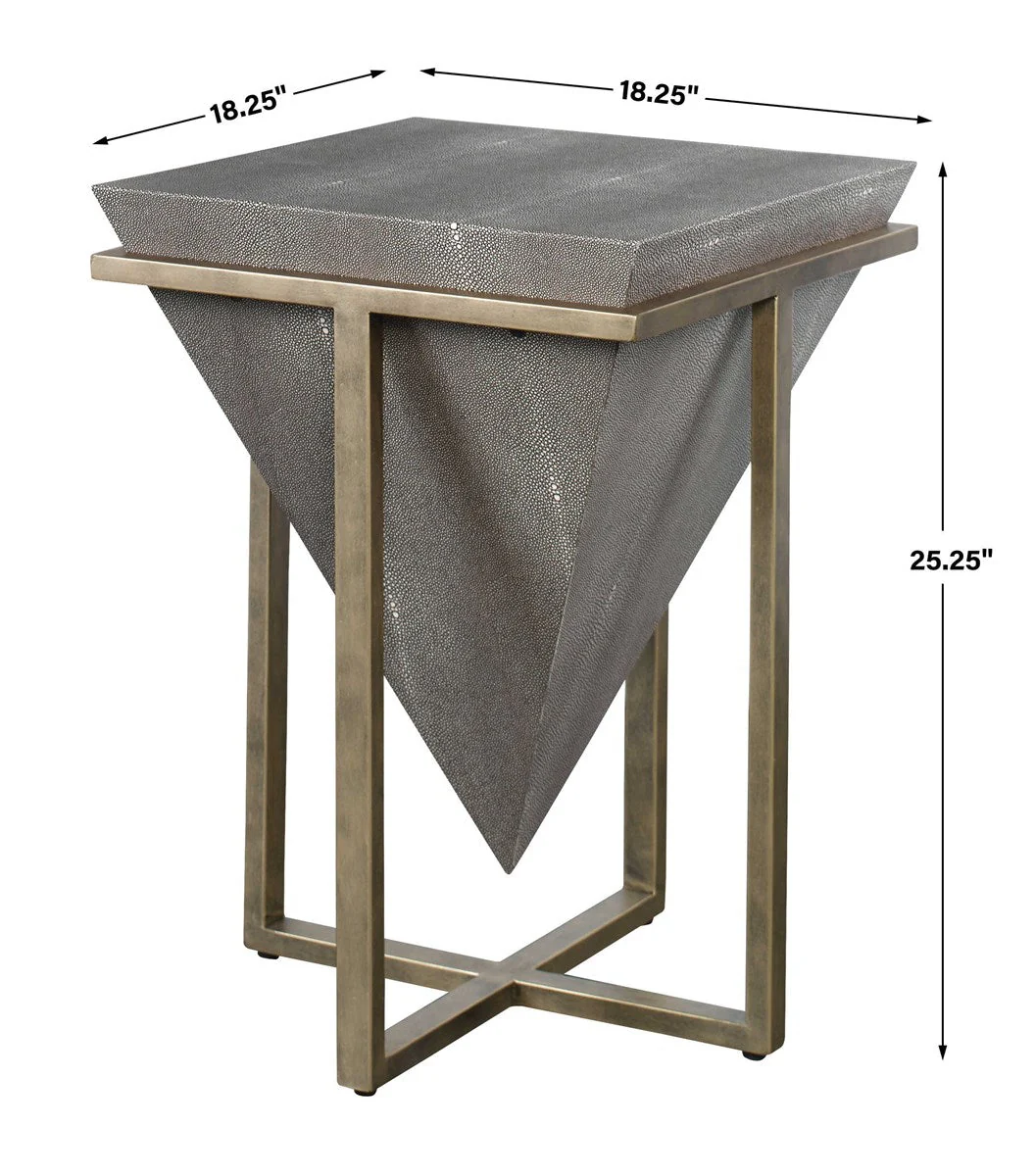 Uttermost Bertrand Accent Table, Shagreen - Image 5
