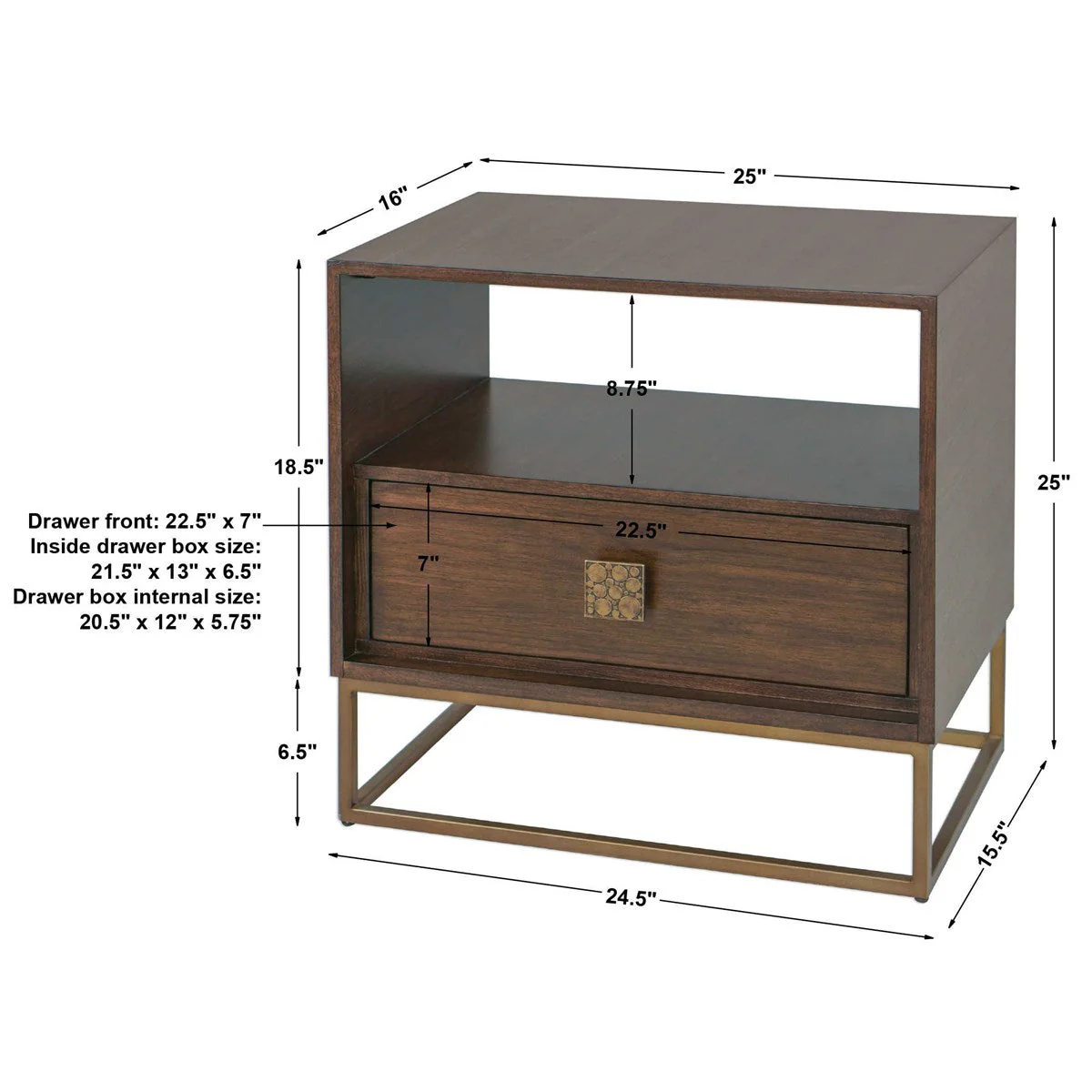 Uttermost Bexley Side Table - Image 6