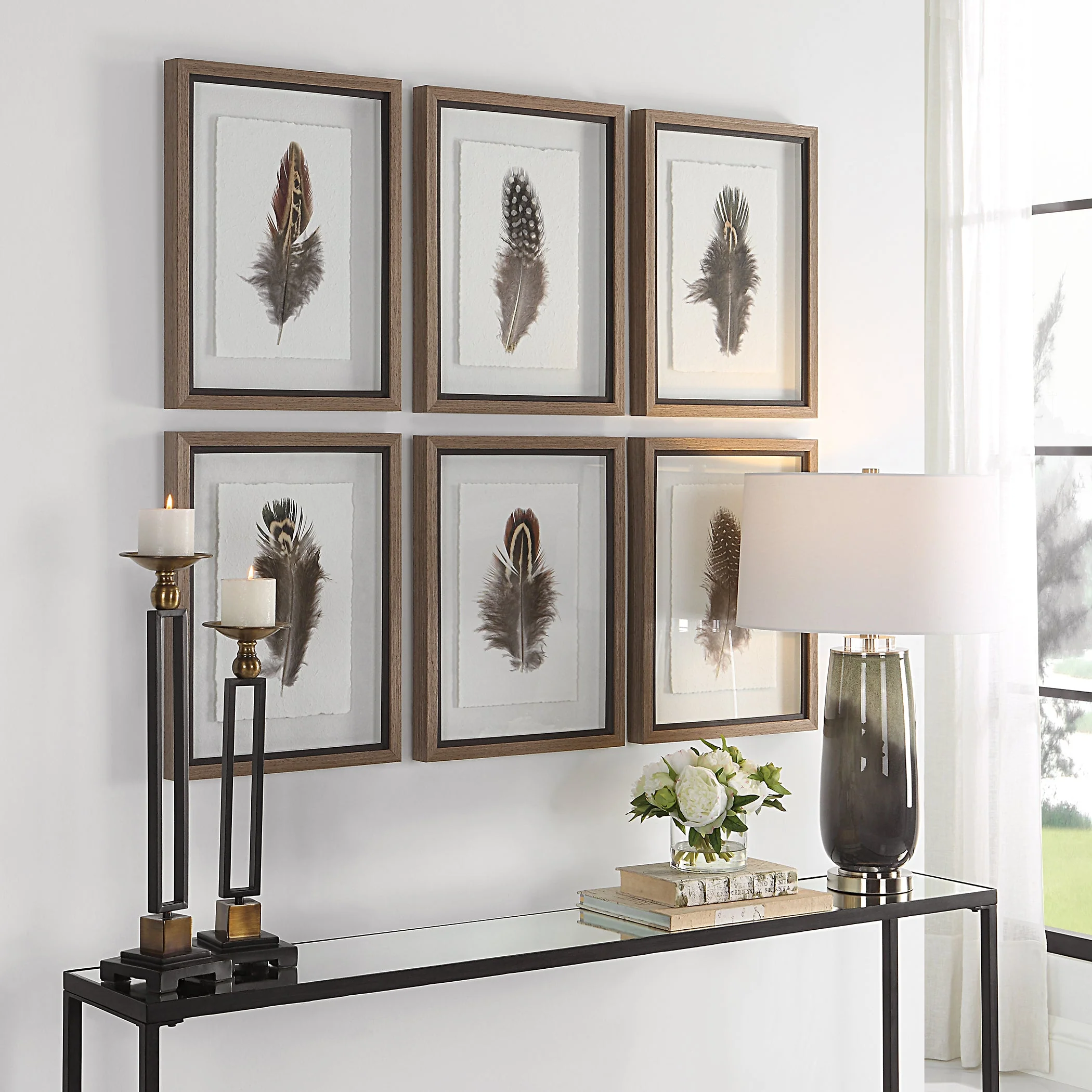 Uttermost Birds Of A Feather Framed Prints, S/6 - Image 3