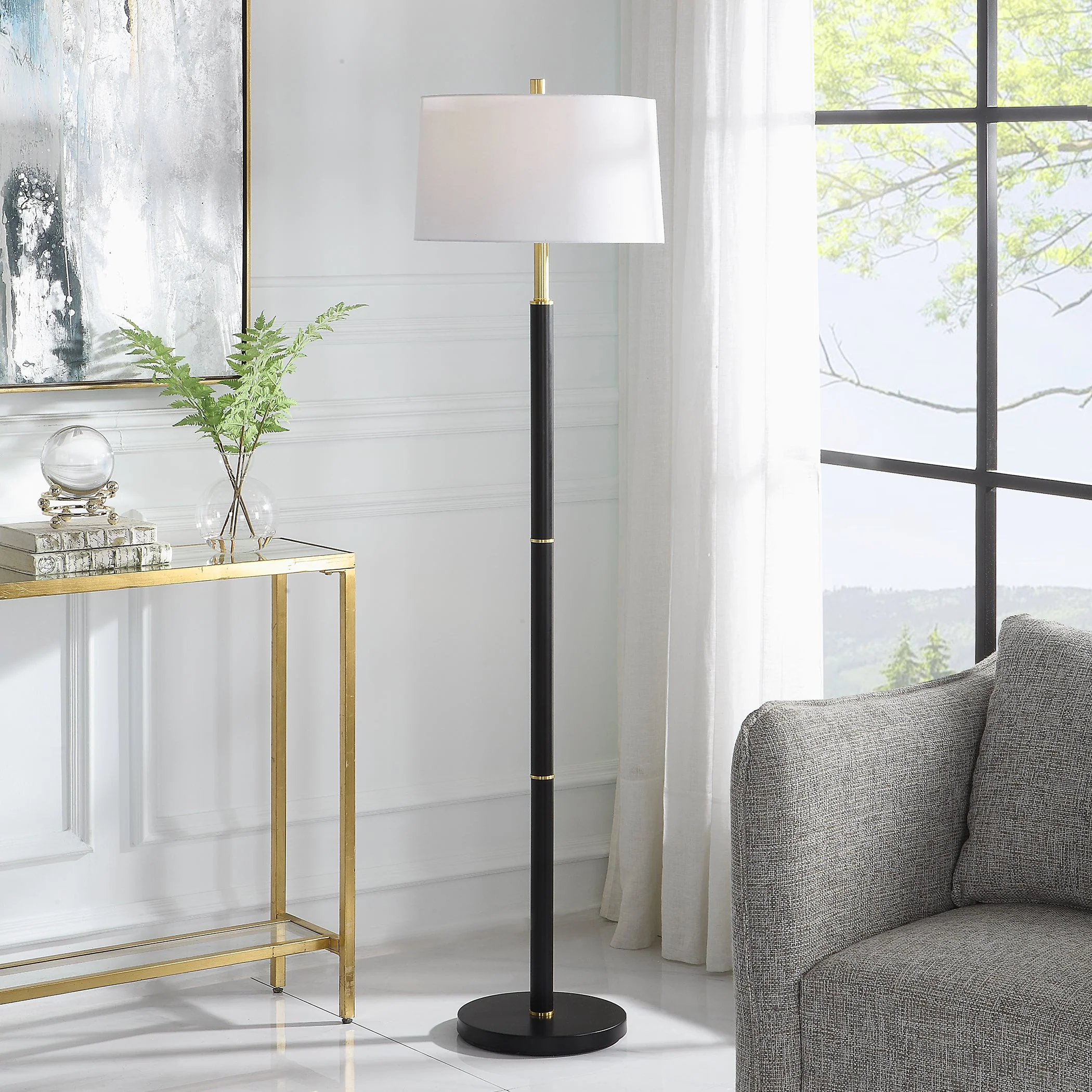 Black Floor Lamp - Image 2