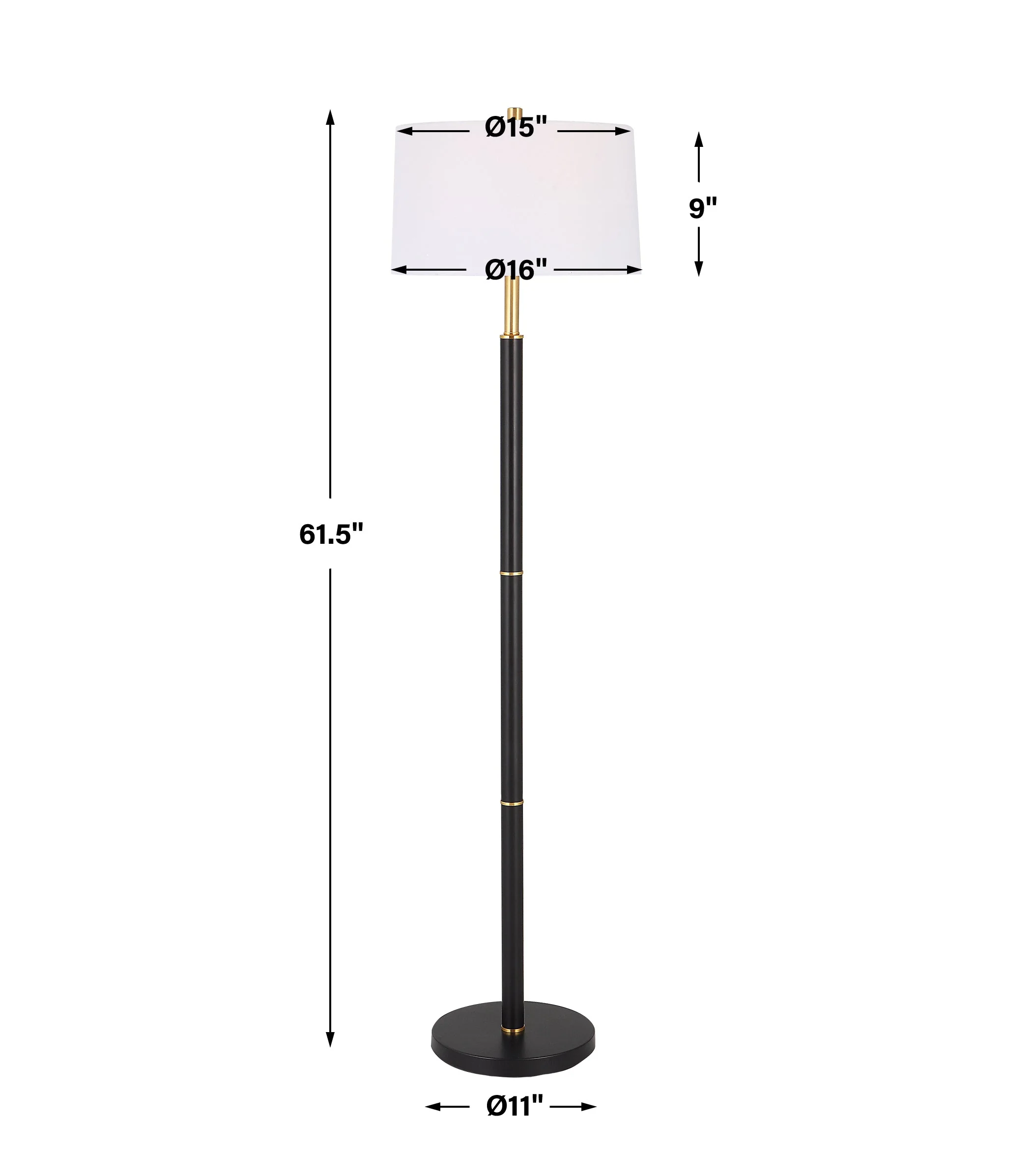 Black Floor Lamp - Image 3