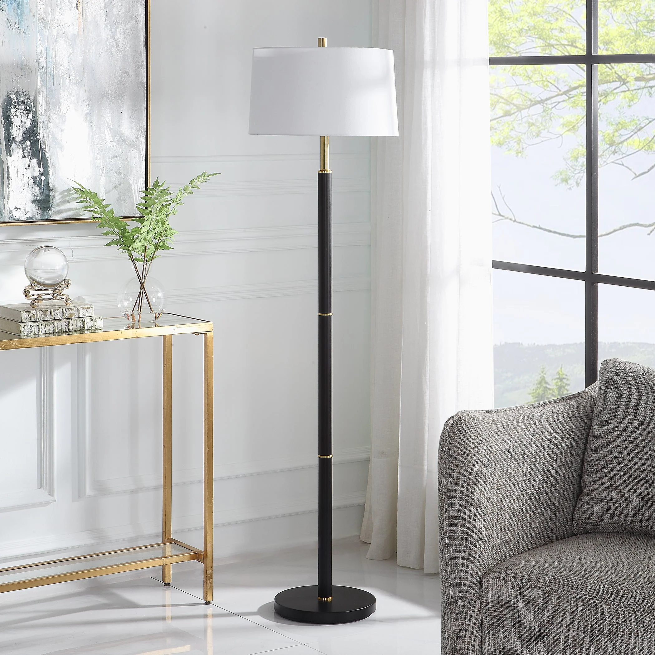 Black Floor Lamp - Image 4
