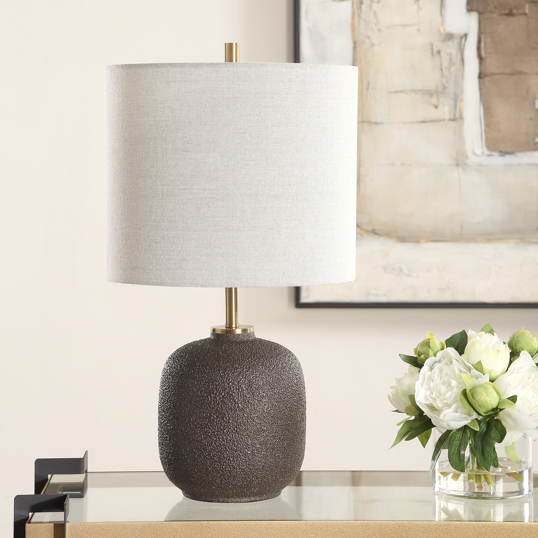 Uttermost Blacktop Textured Buffet Lamp - Image 3