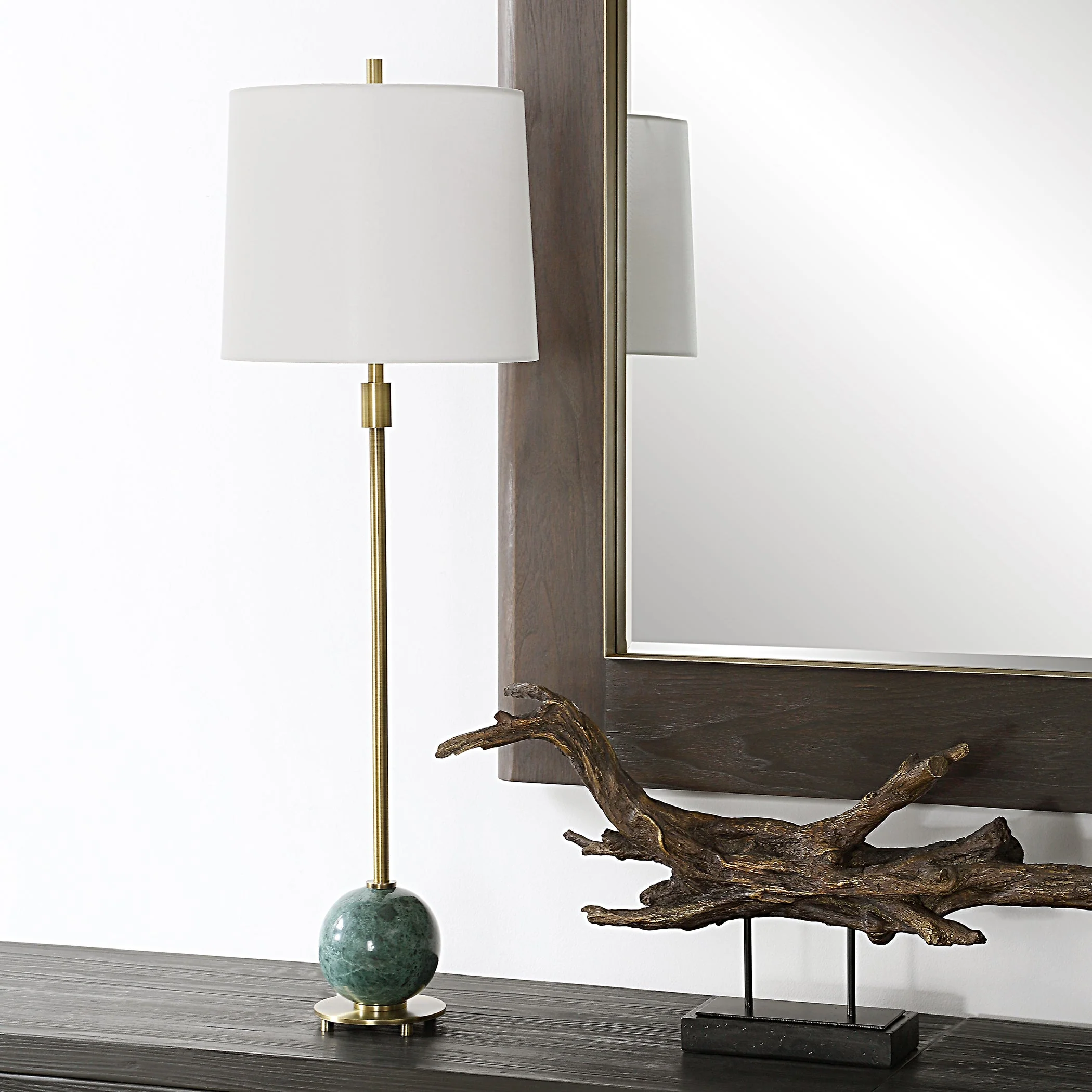 Uttermost Bledel Brass Buffet Lamp - Image 3