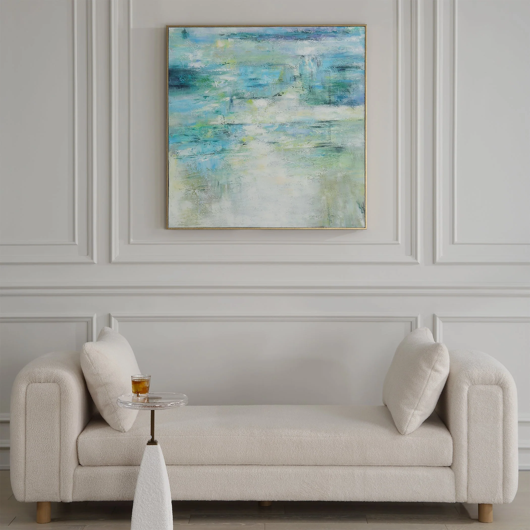 Uttermost Blissful Hand Painted Abstract Art - Image 3