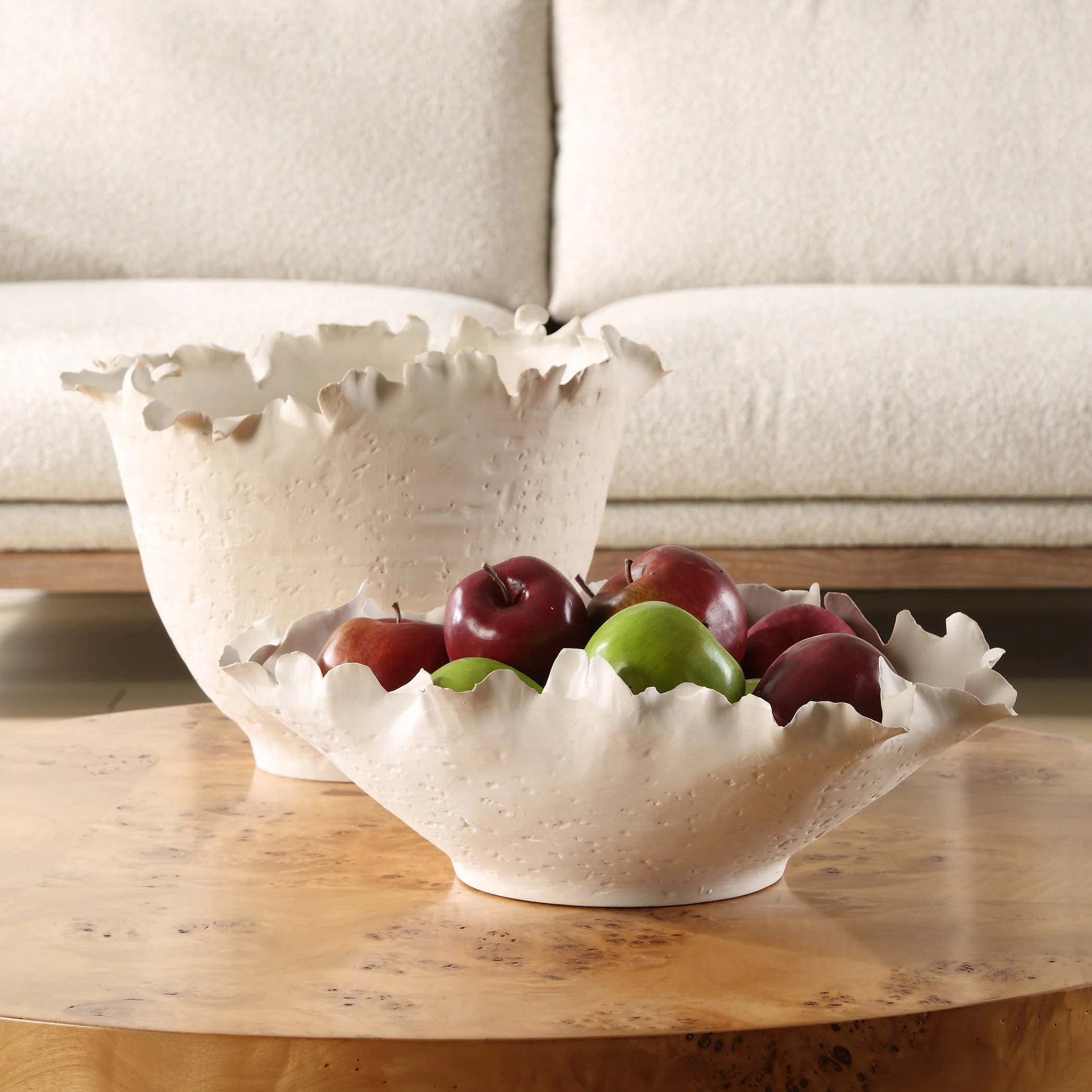 Uttermost Blossom Short Off-white Bowl - Image 3
