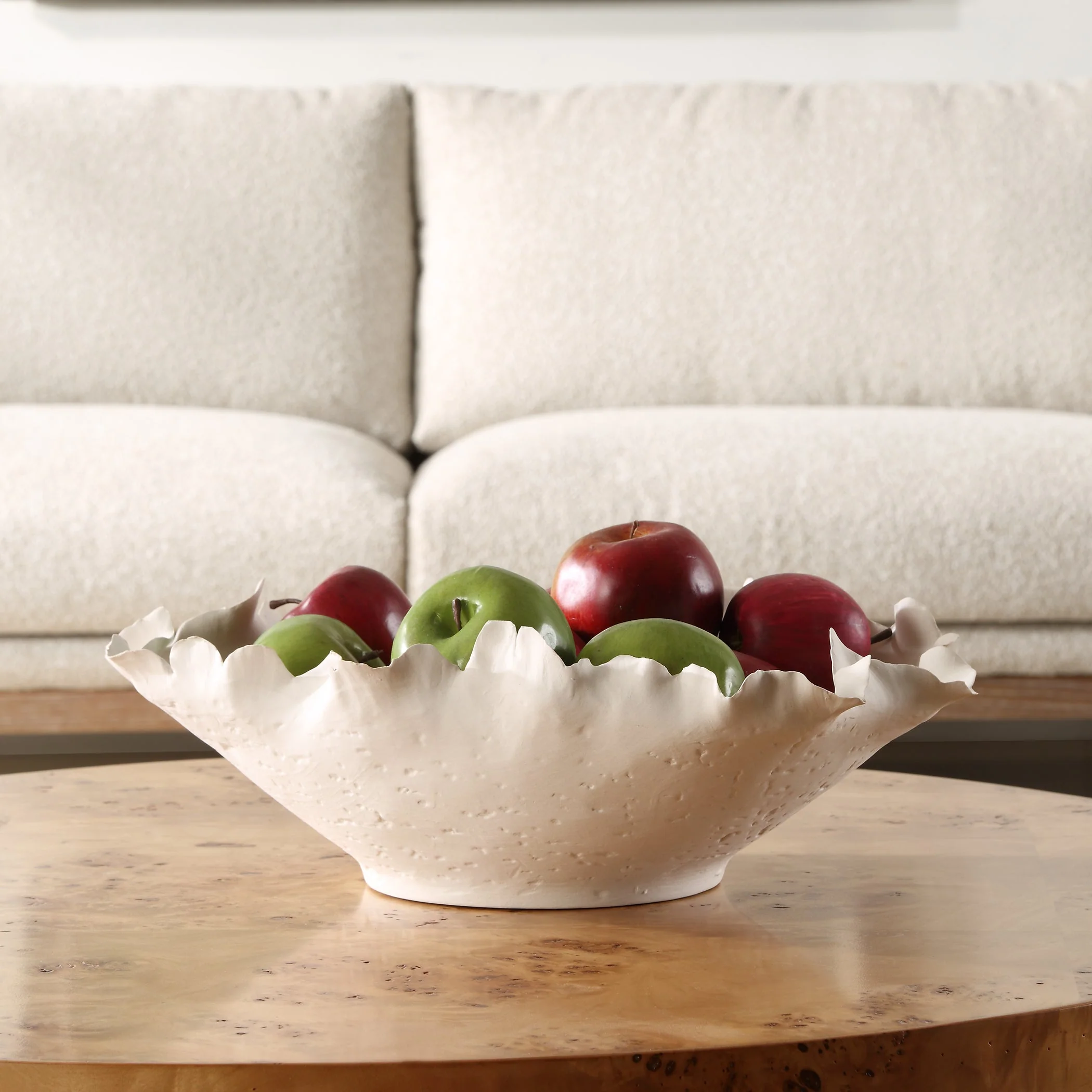 Uttermost Blossom Short Off-white Bowl - Image 4
