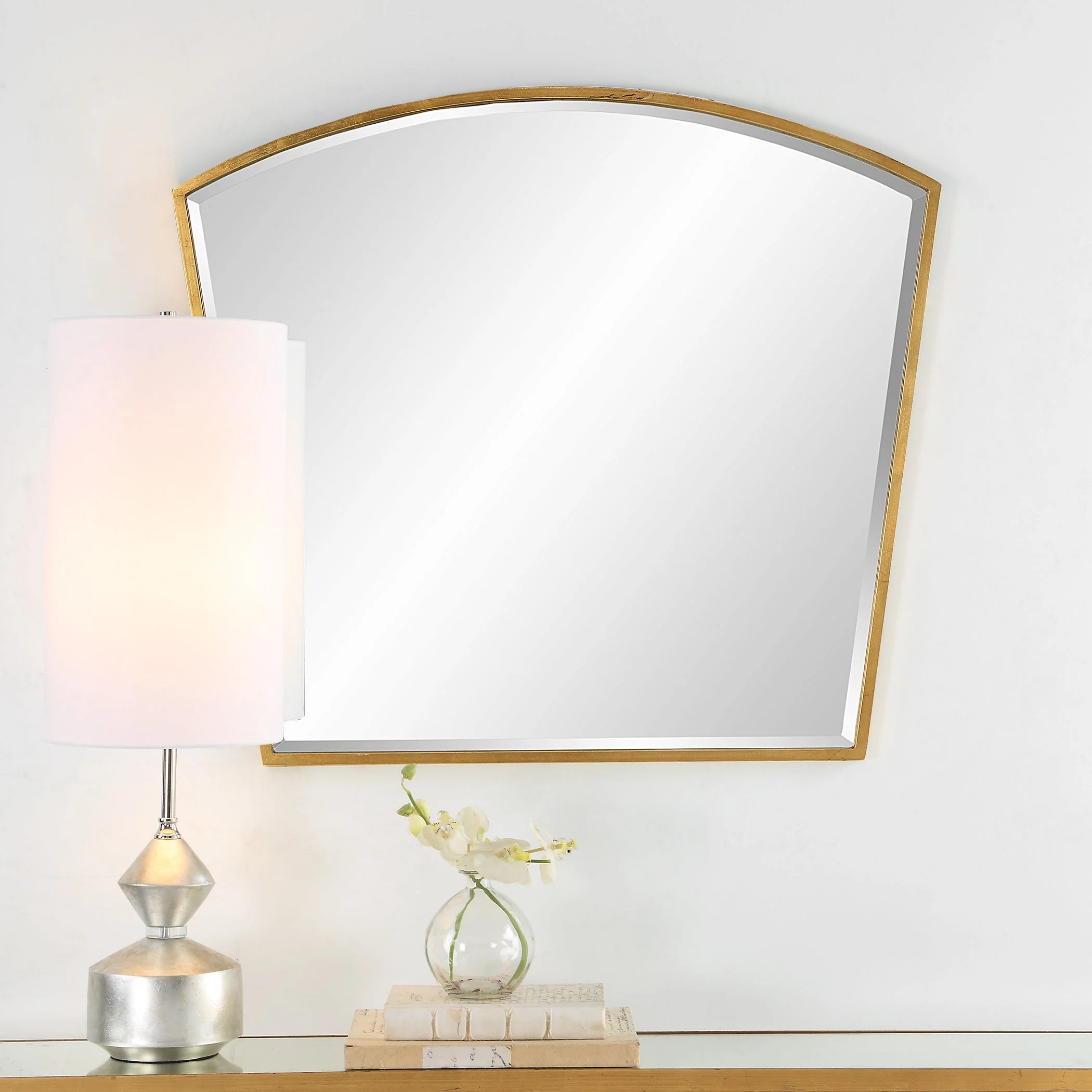 Uttermost Boundary Gold Arch Mirror - Image 2