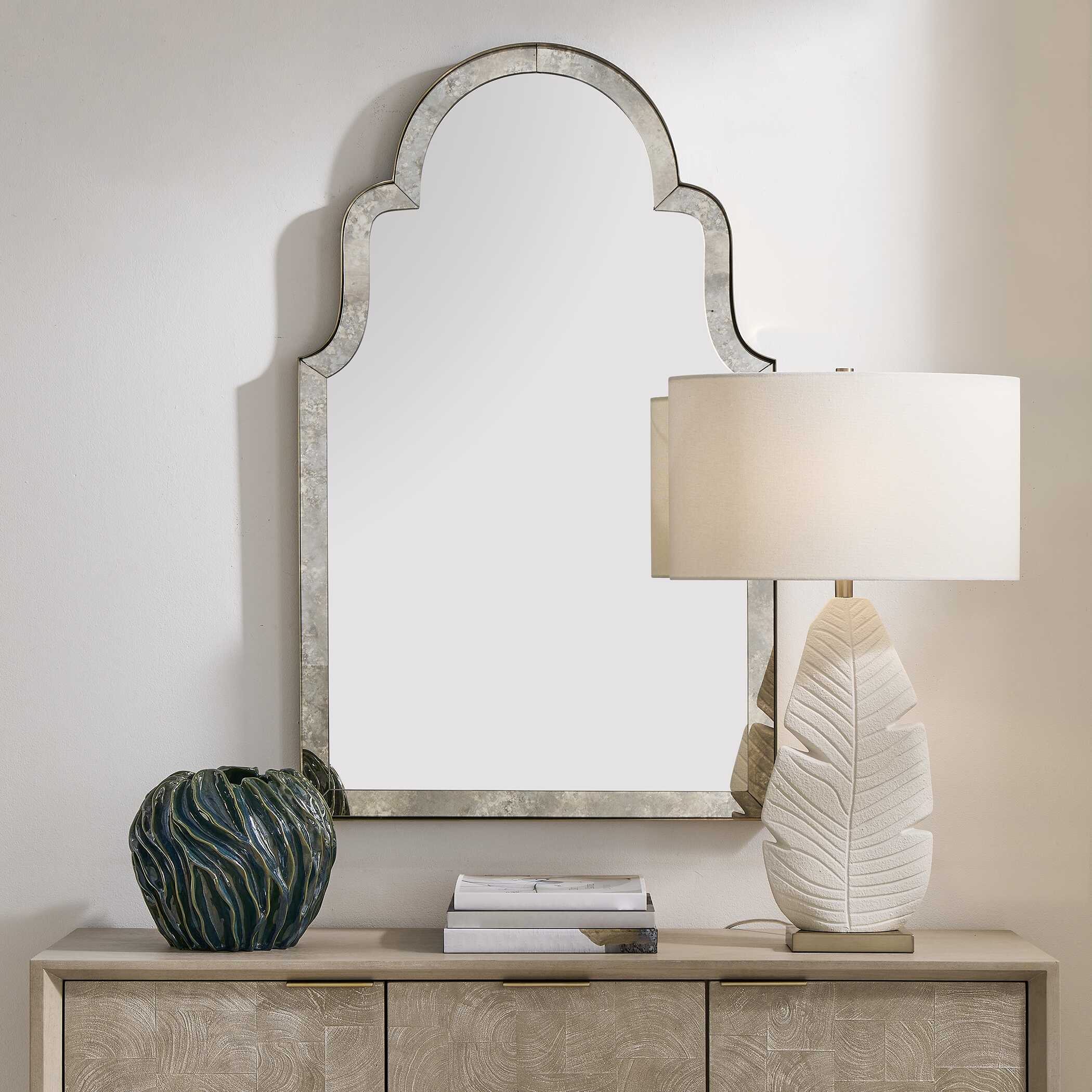 Uttermost Brayden Antique Arch Mirror - Image 2