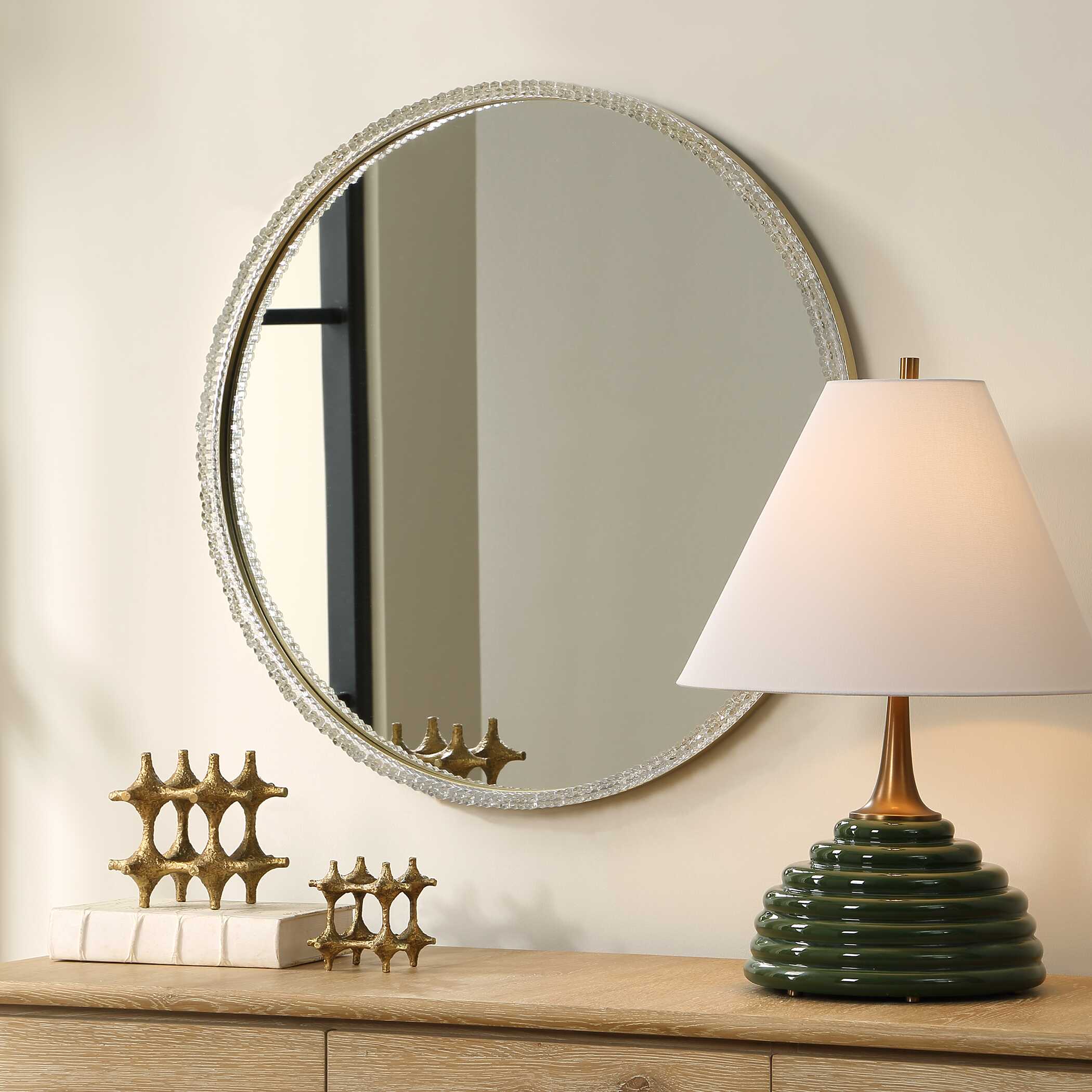 Uttermost Break The Ice Round Mirror - Image 3