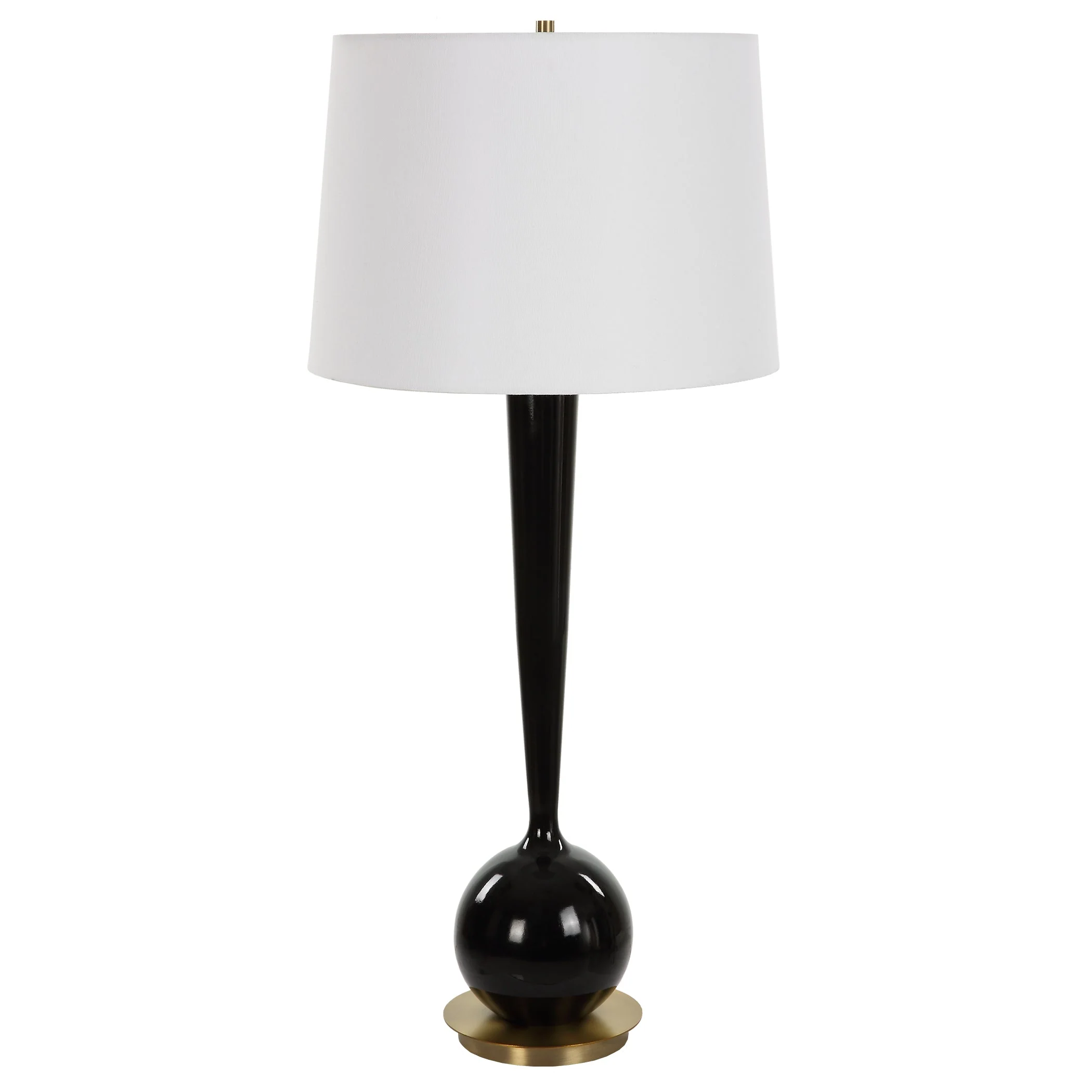 Uttermost Brielle Polished Black Table Lamp - Image 5