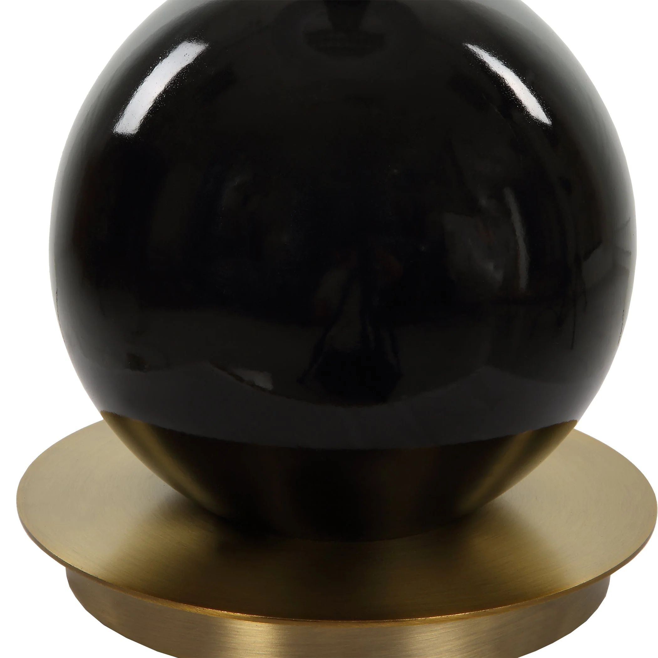 Uttermost Brielle Polished Black Table Lamp - Image 8