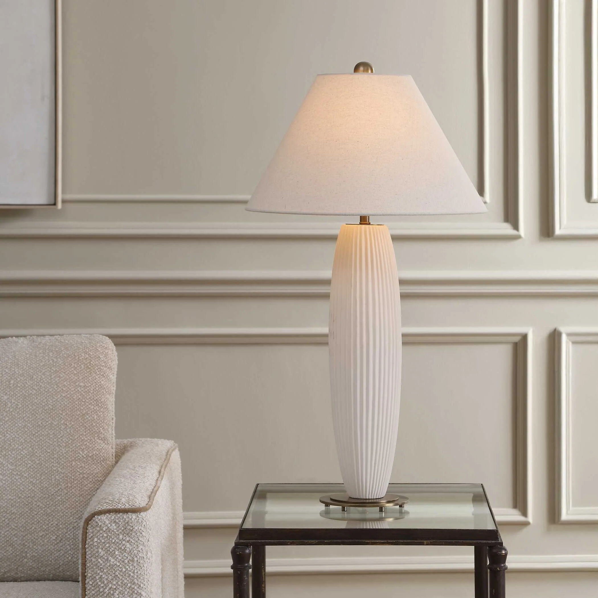 Uttermost Brinsley Ivory Table Lamp - Image 2