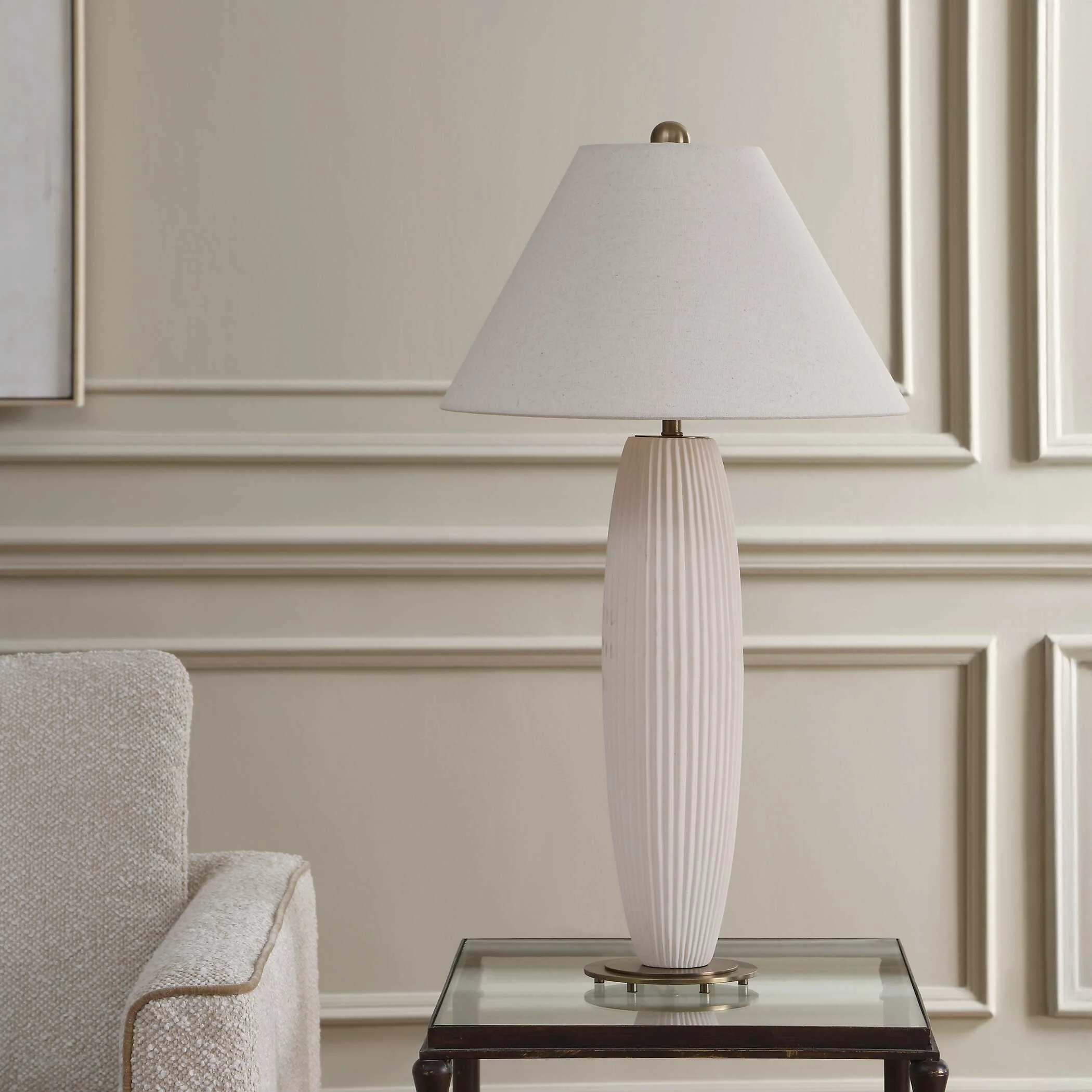 Uttermost Brinsley Ivory Table Lamp - Image 3