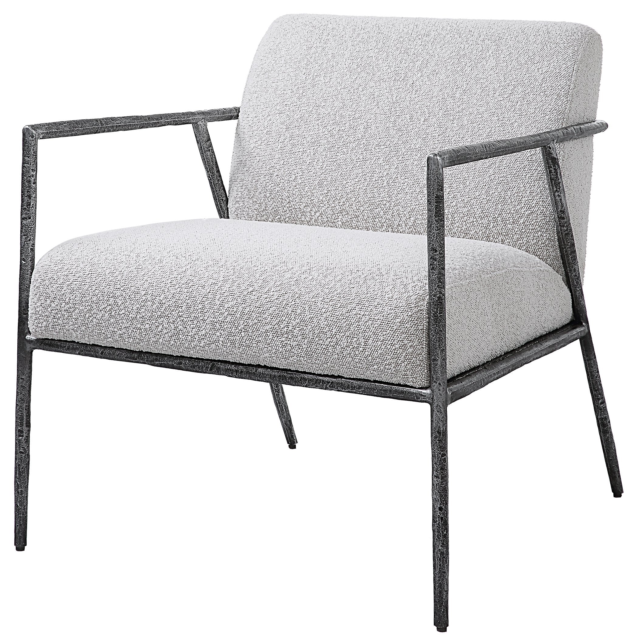 Uttermost Brisbane Light Gray Accent Chair - Image 3