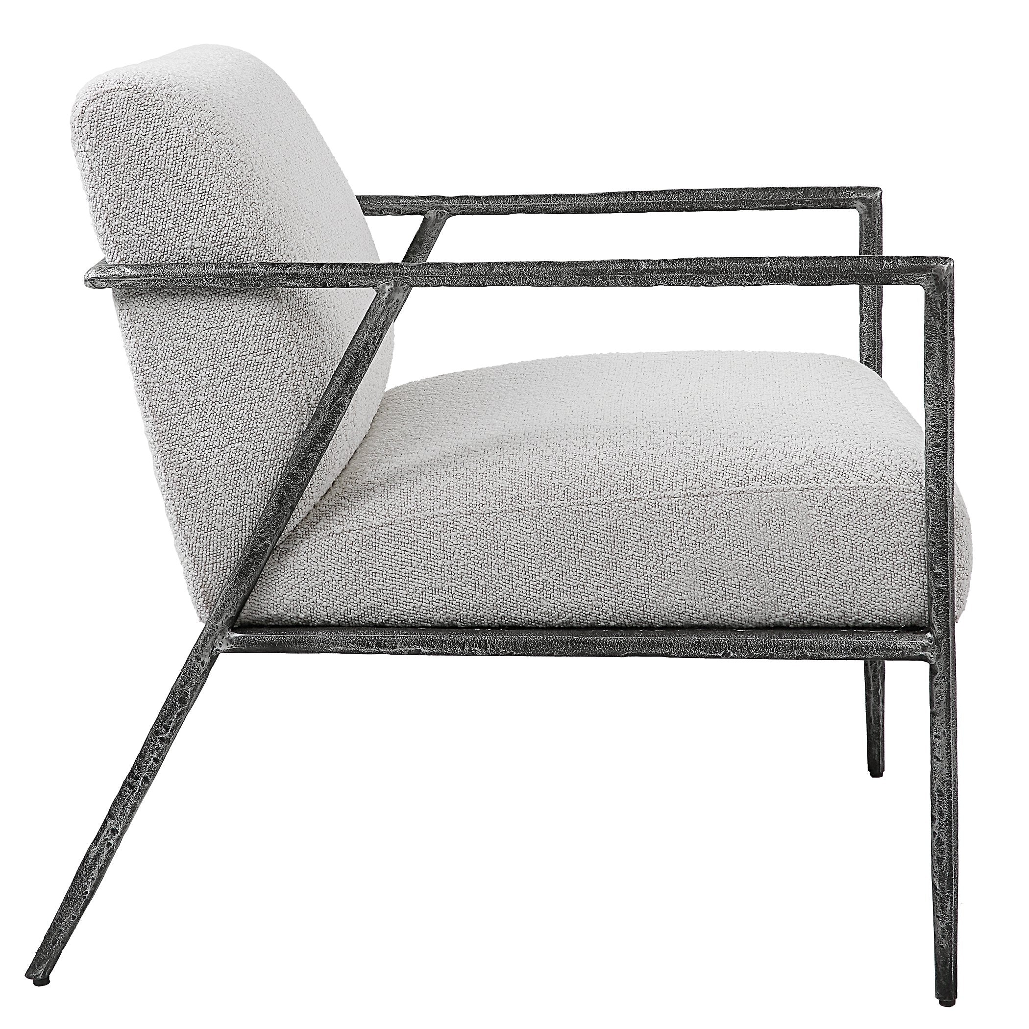 Uttermost Brisbane Light Gray Accent Chair - Image 4