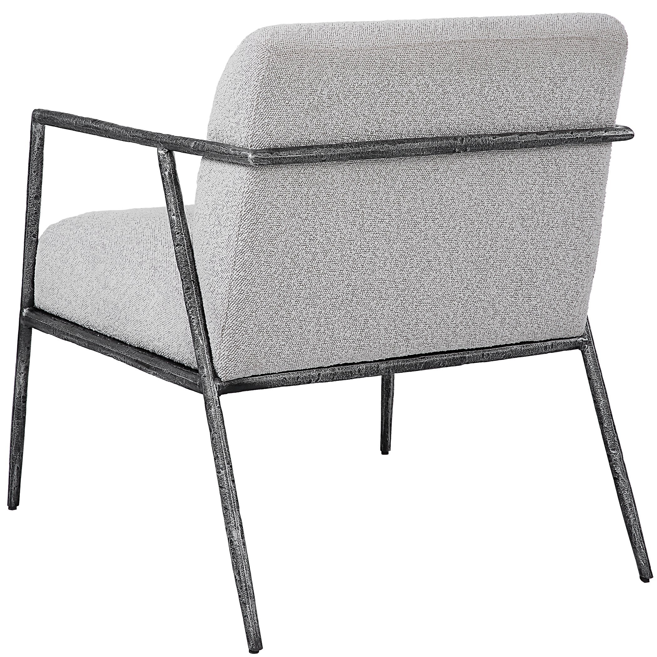 Uttermost Brisbane Light Gray Accent Chair - Image 5