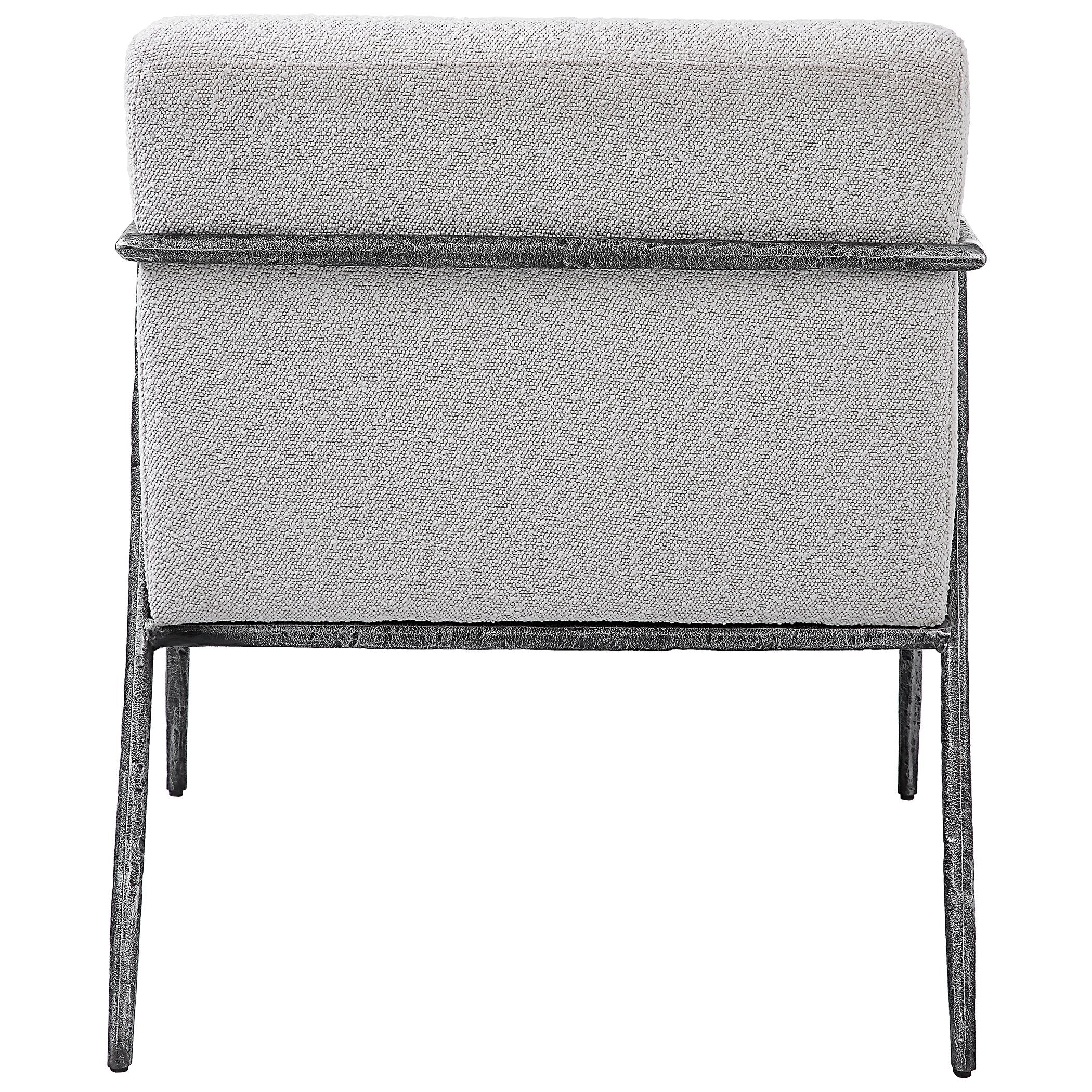 Uttermost Brisbane Light Gray Accent Chair - Image 6