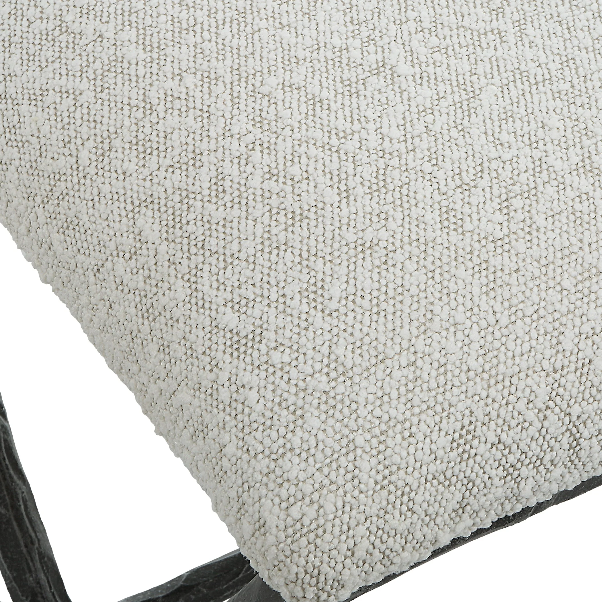 Uttermost Brisby Gray Fabric Small Bench - Image 7