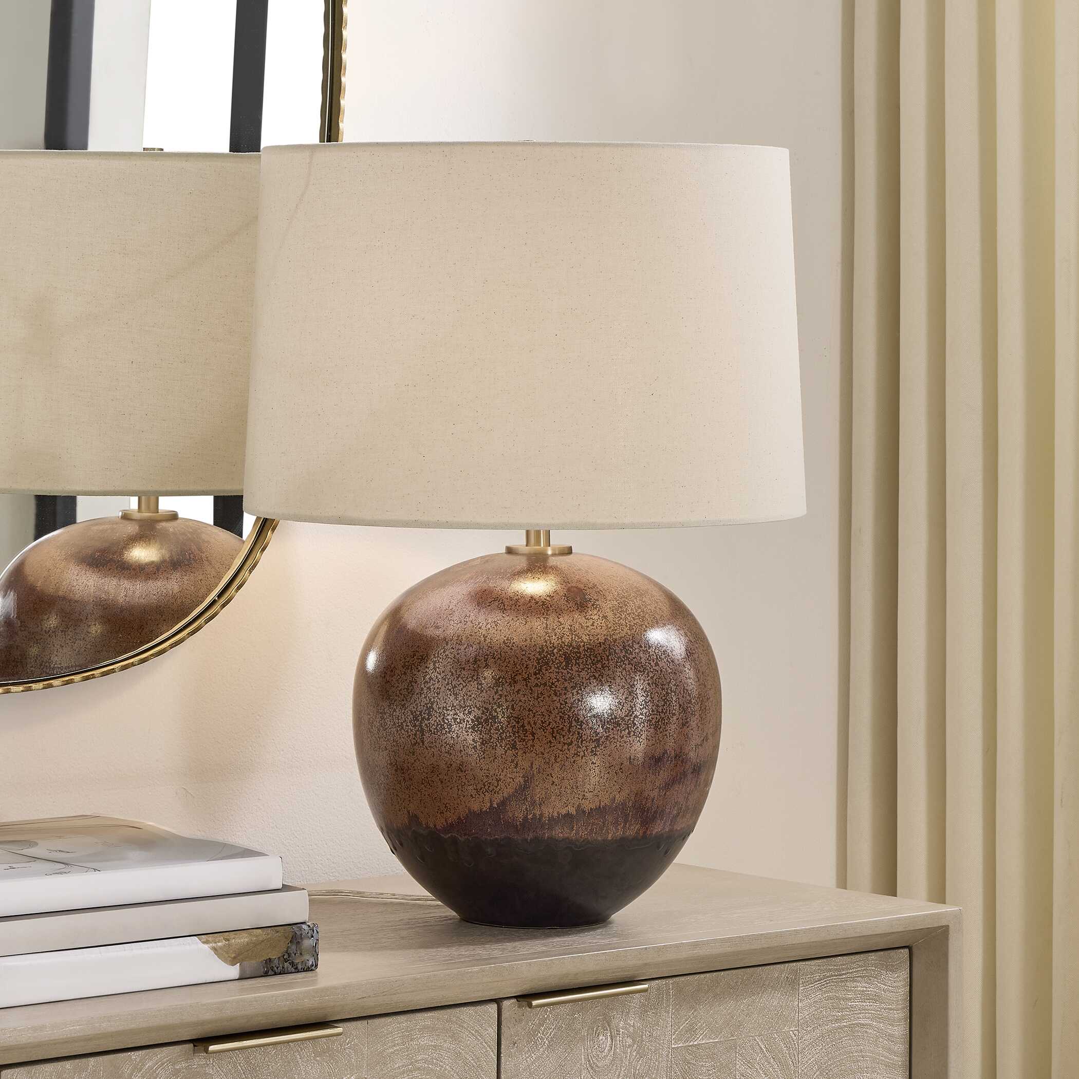 Uttermost Brownell Rust Brown Table Lamp - Image 2