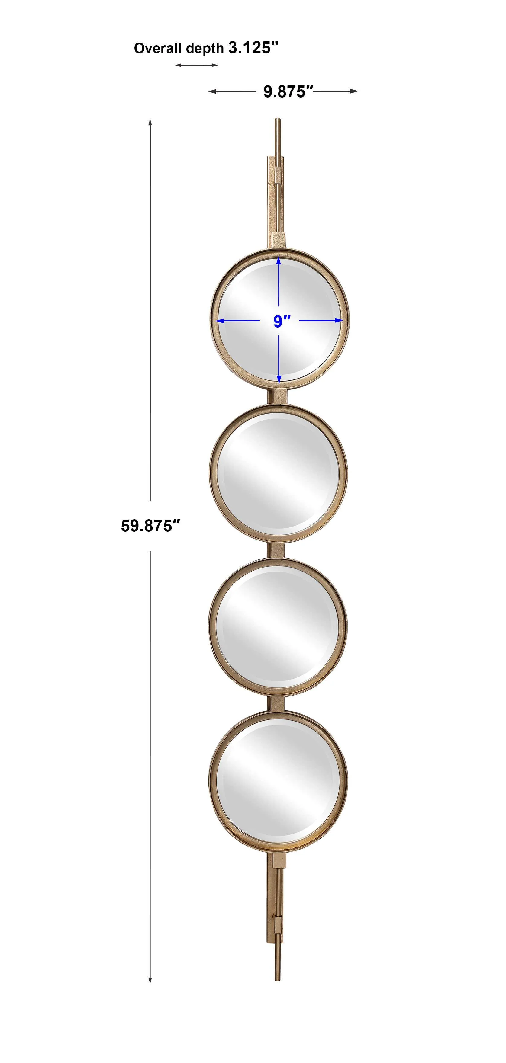 Uttermost Button Mirror - Image 6